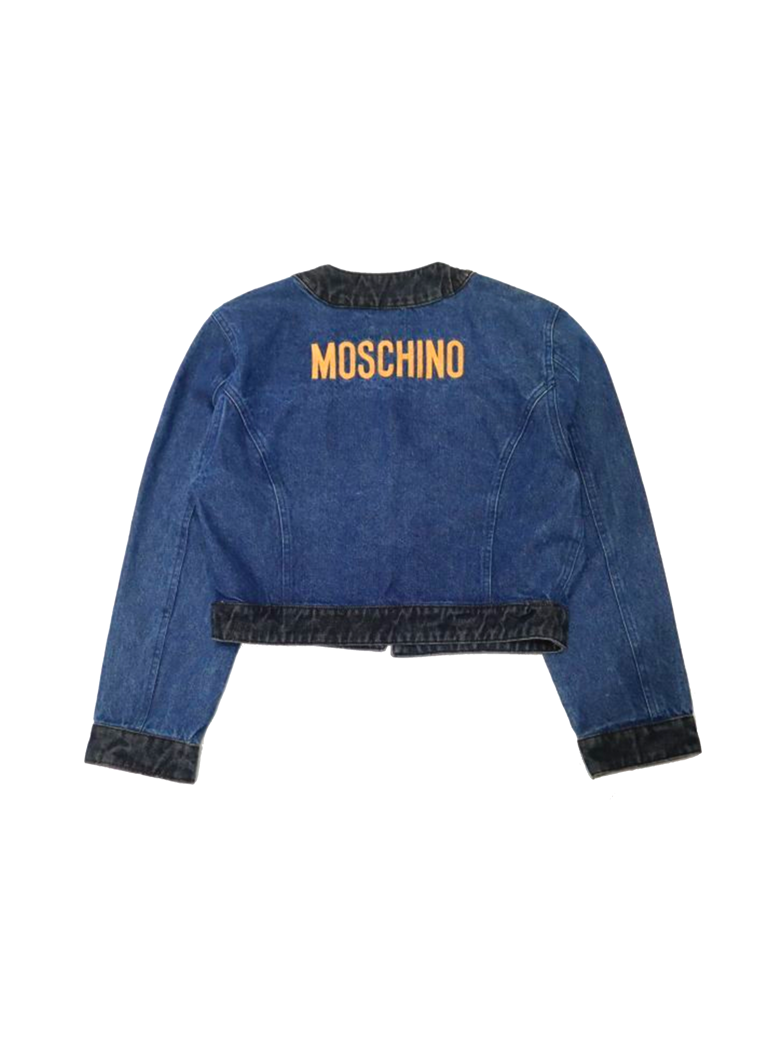 Moschino 1990s Vintage Cropped Denim Jacket