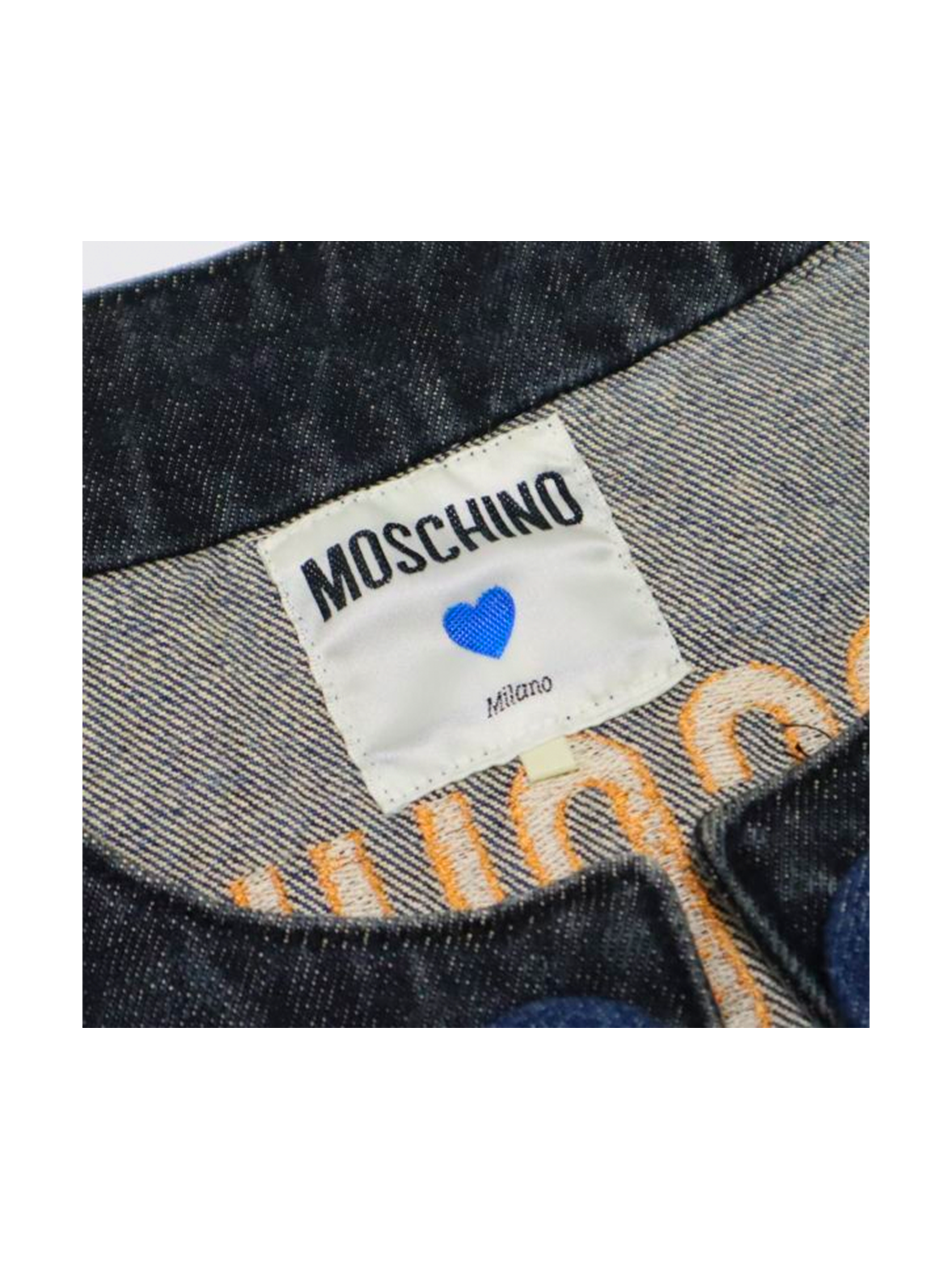 Moschino 1990s Vintage Cropped Denim Jacket