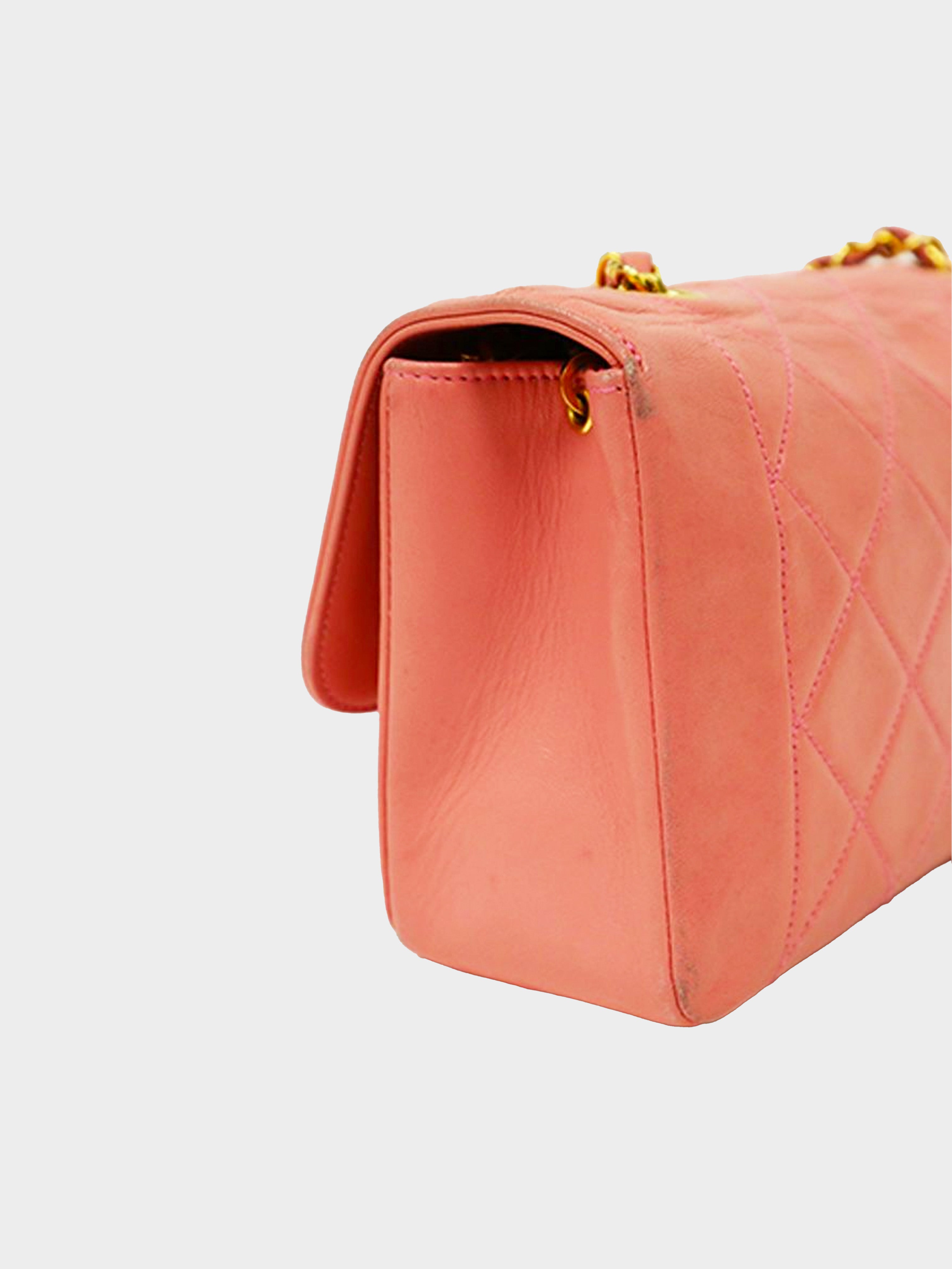 Chanel 1990 Pink Diana Matelasse Bag · INTO