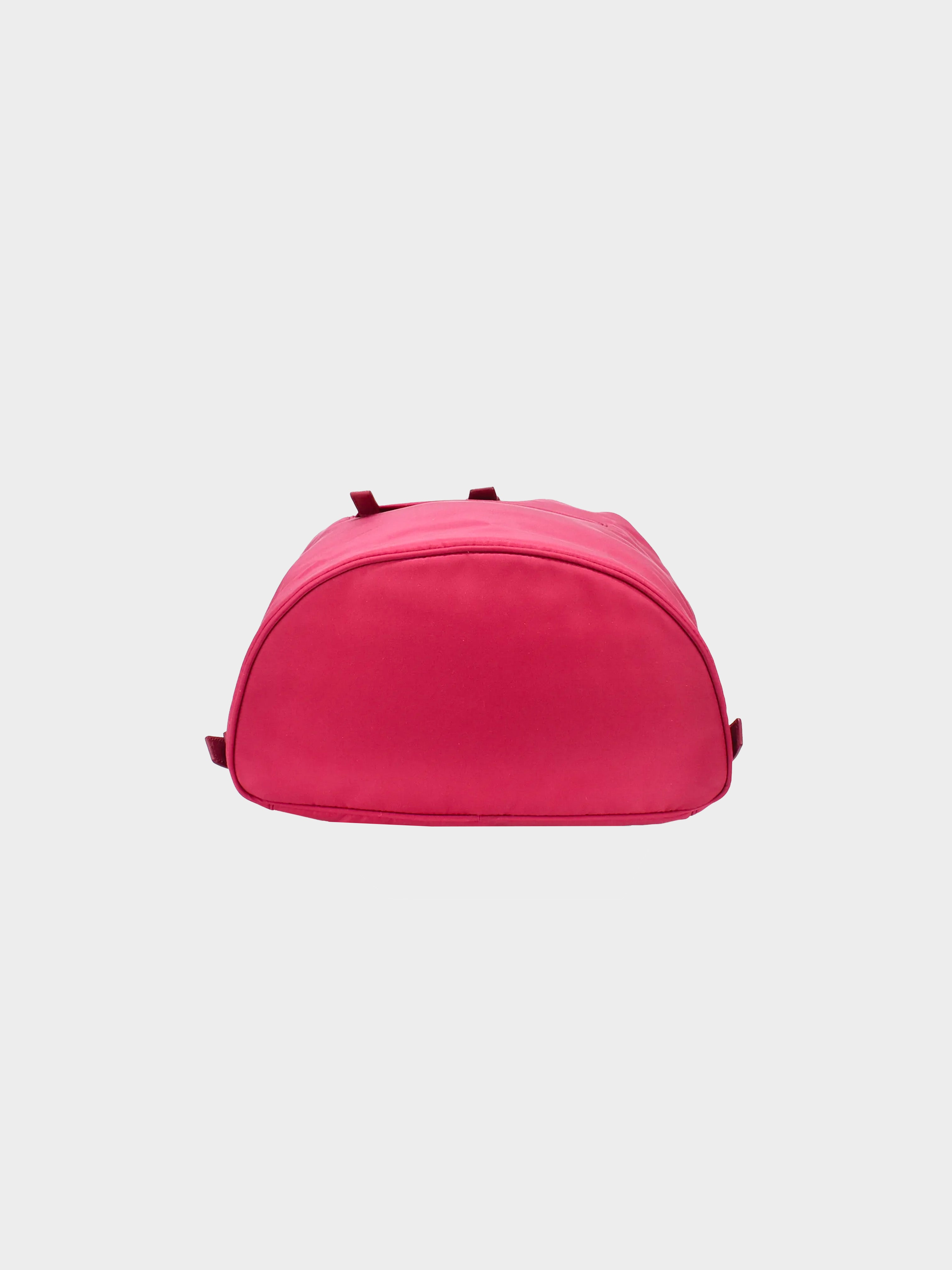 Prada 2010s Pink Nylon Vela Backpack