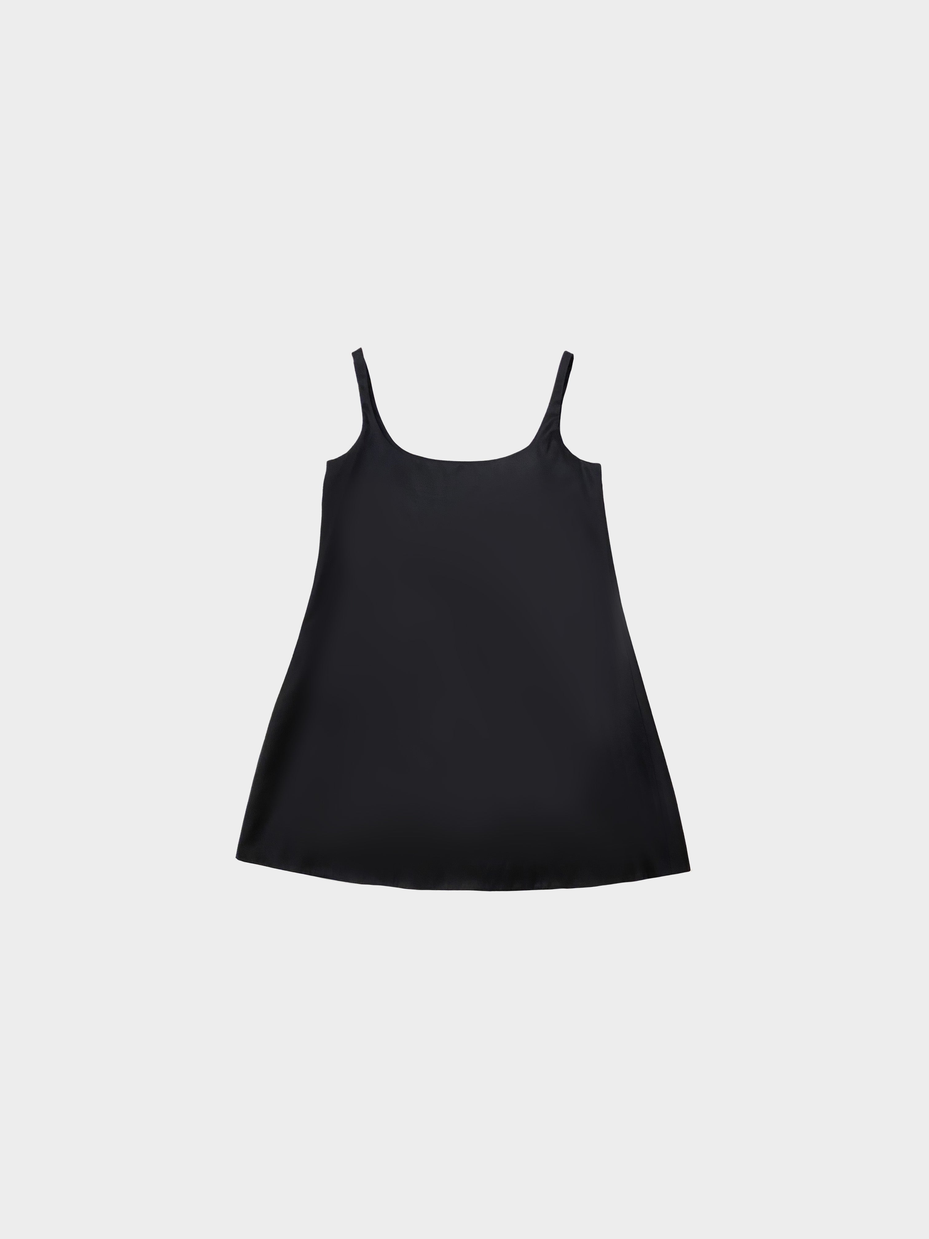 Prada Spring 2019 Black Nylon Babydoll Dress