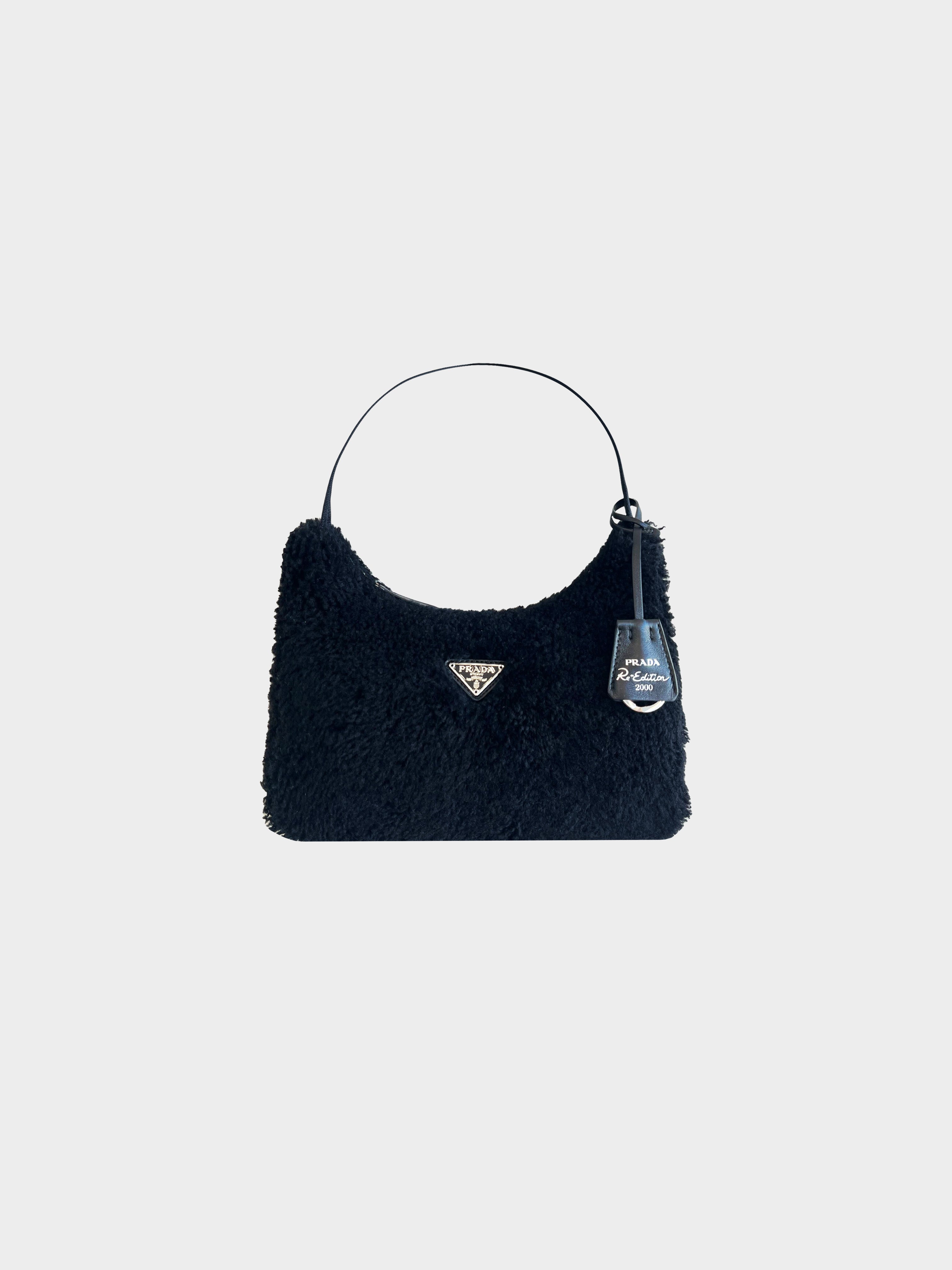 Prada 2000s Suede Blue Tote Bag · INTO