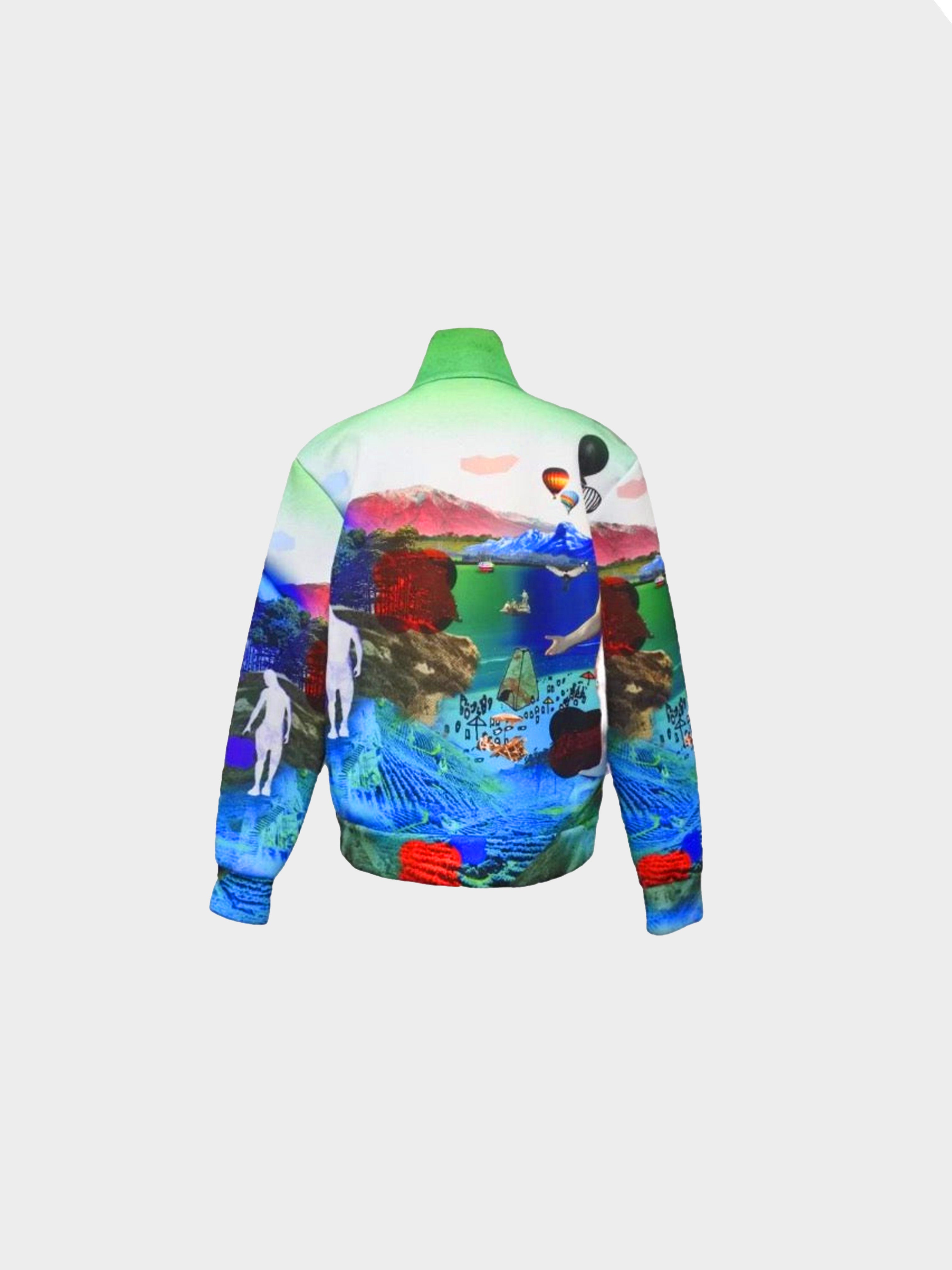 Prada SS 2019 Psychedelic Multicolor Bomber Jacket