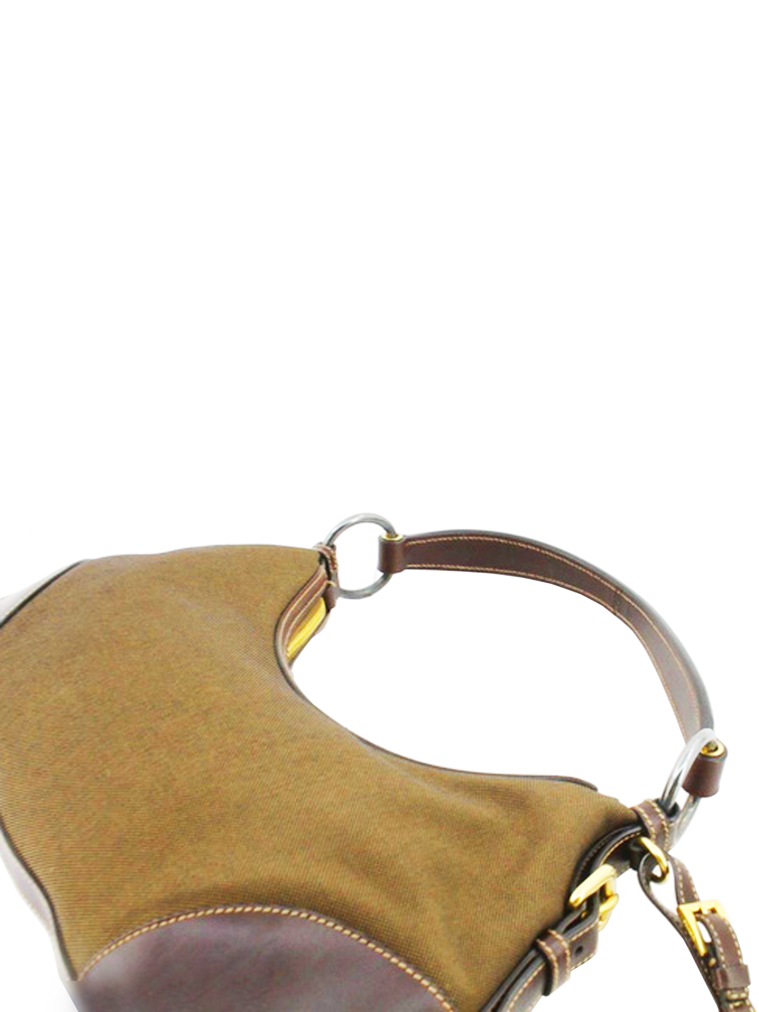 Prada 2000s Camel Leather One Shoulder Bag · INTO