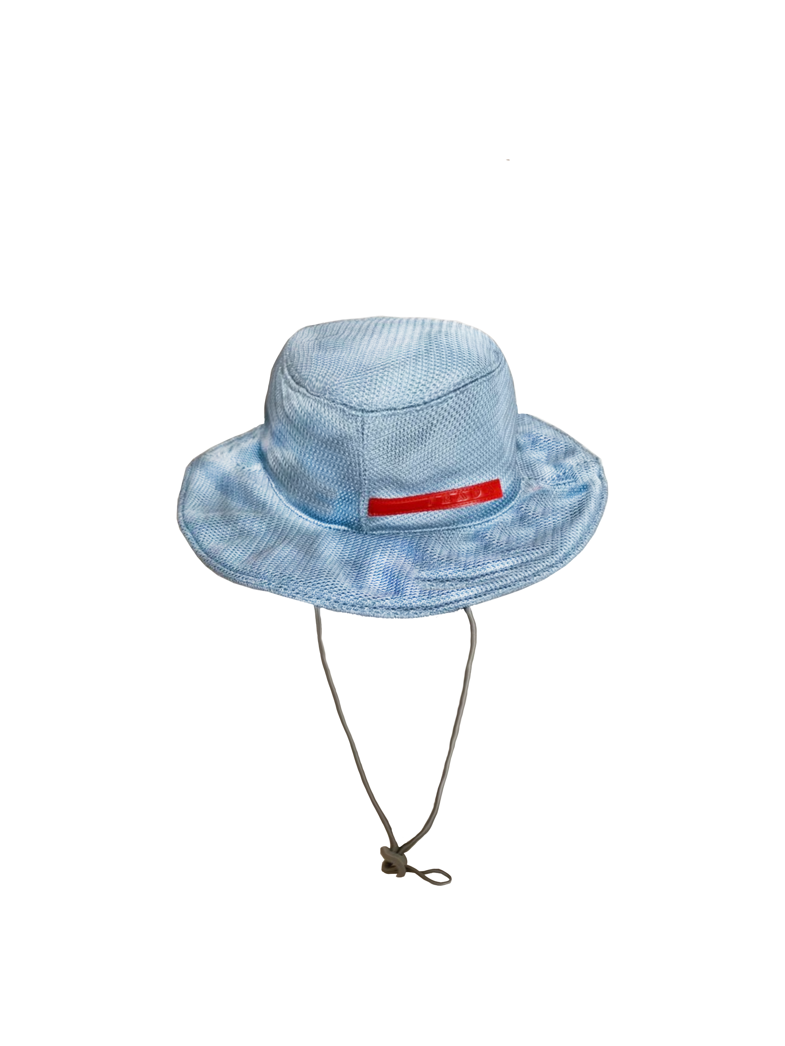Prada 2000s Sports Blue Mesh Bucket Hat
