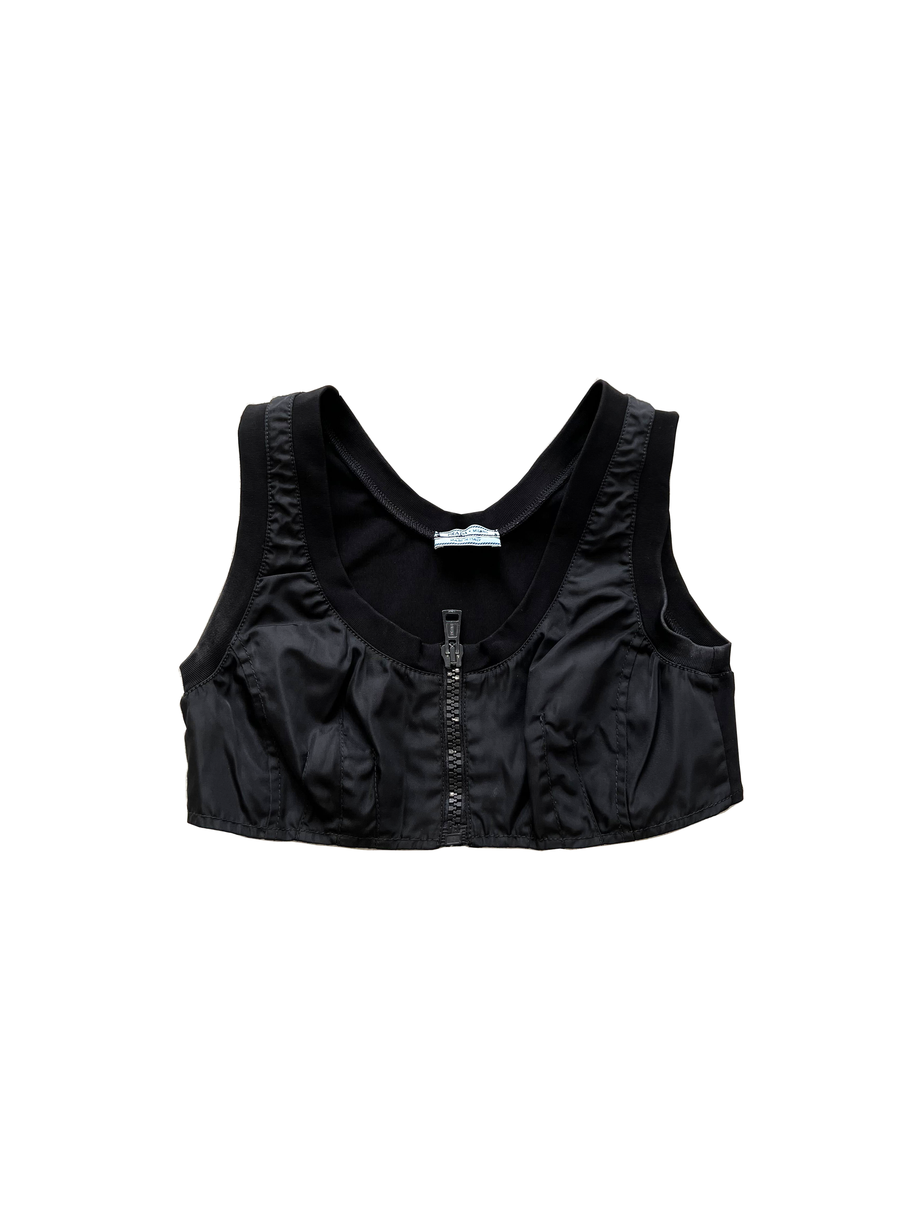 Prada 2000s Sports Nylon Bralette Tank