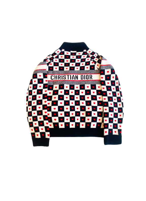 Dior 2020 Cashmere Heart Logo Bomber jacket