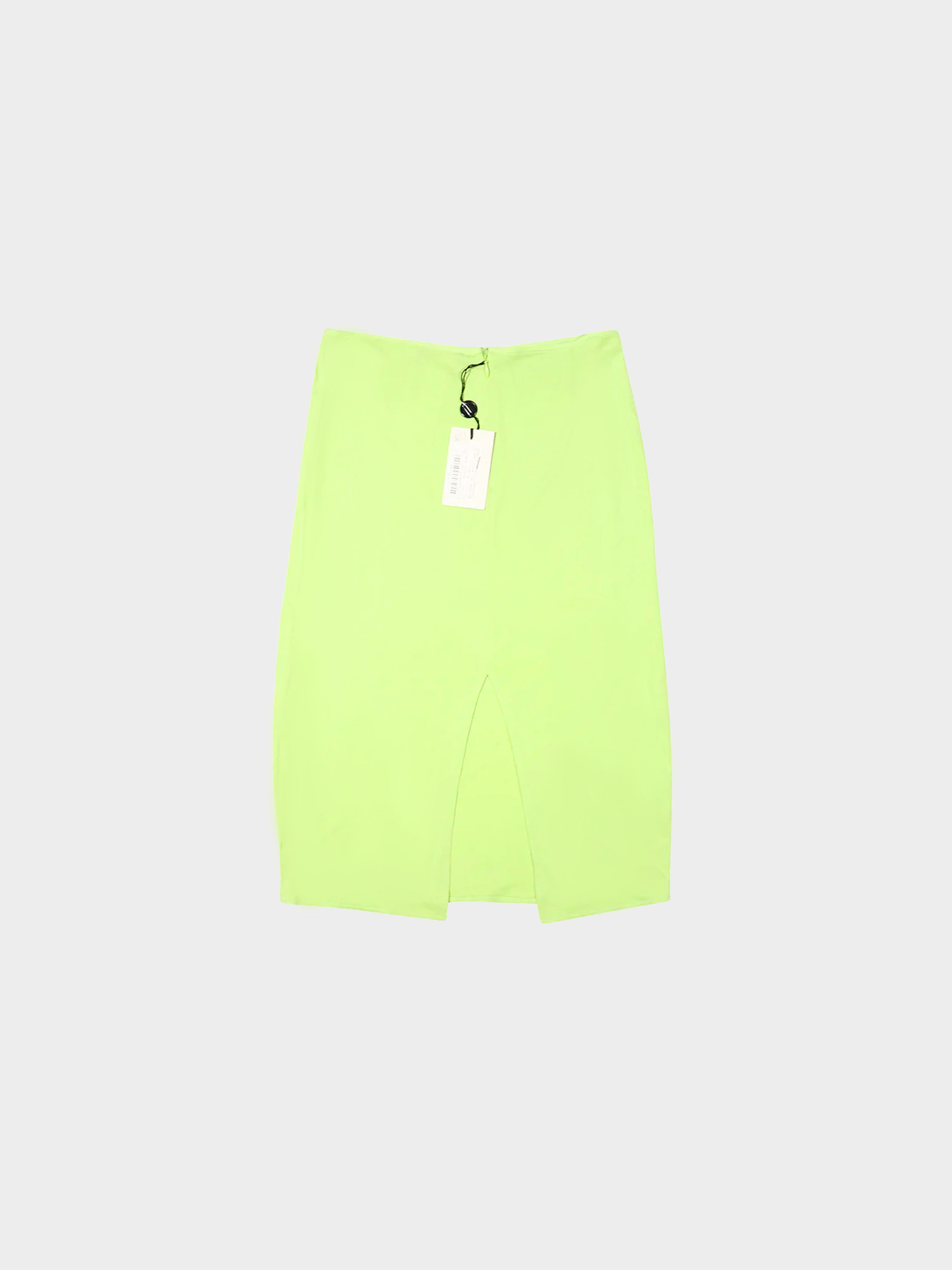 Gianni Versace SS 1998 Neon Green Skirt