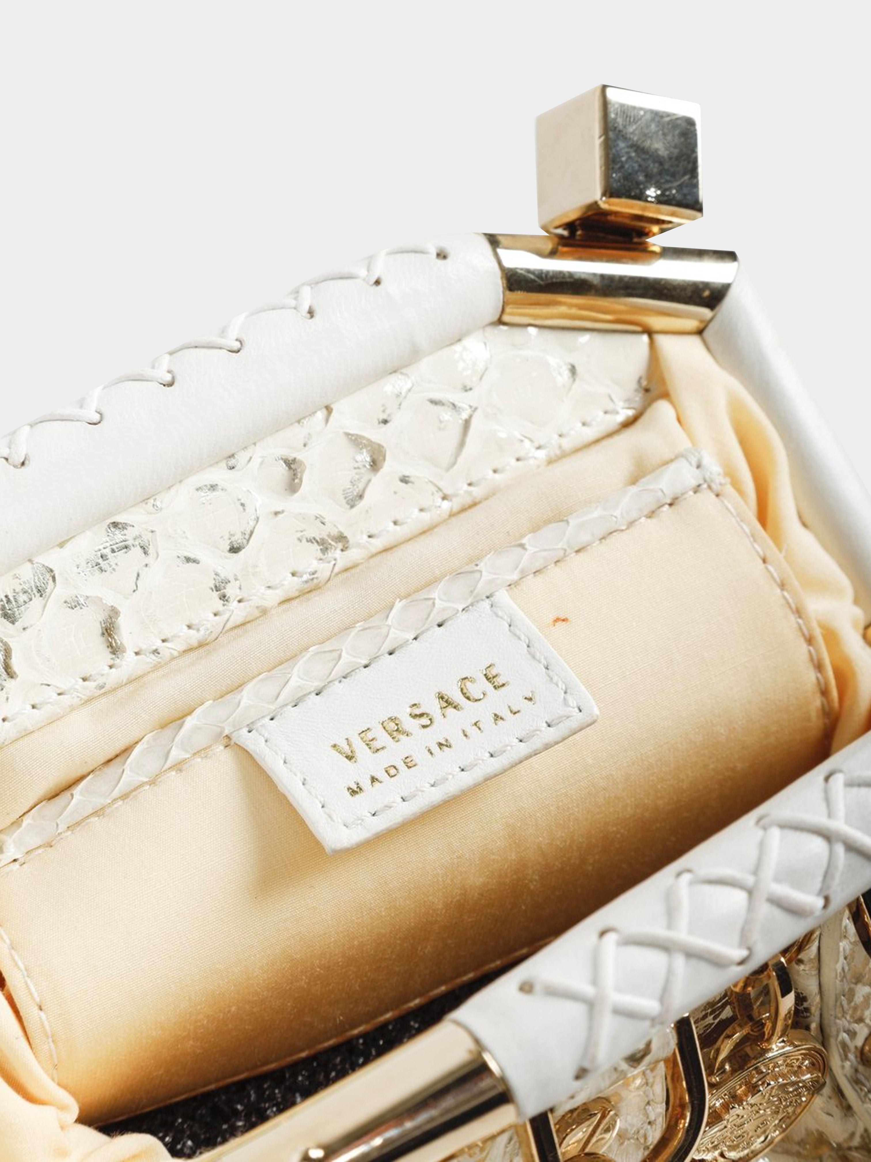 Versace 2010s Python Mini Madonna Bag · INTO