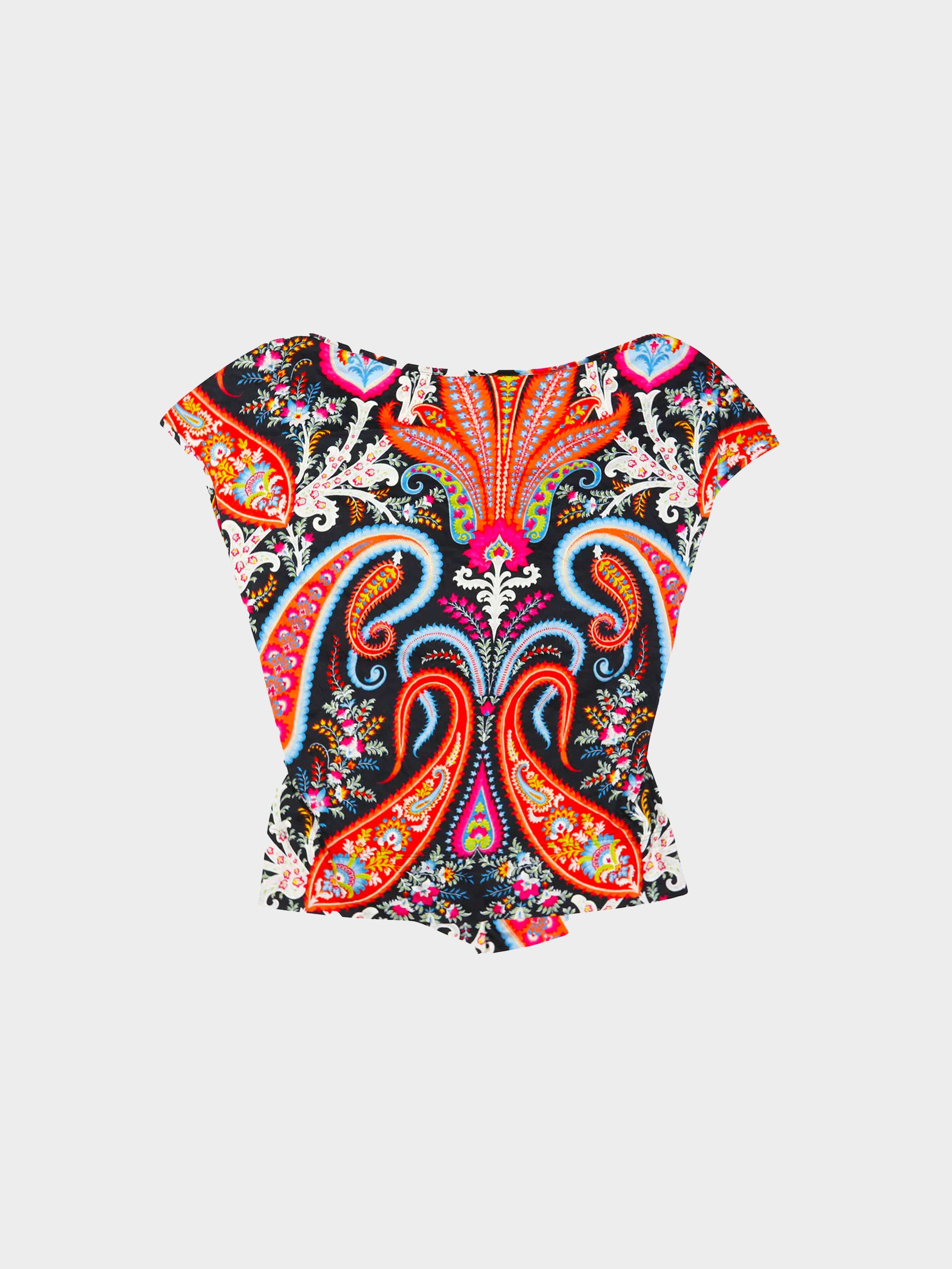 Vivienne Westwood 1990s Paisley Bustier Top · INTO
