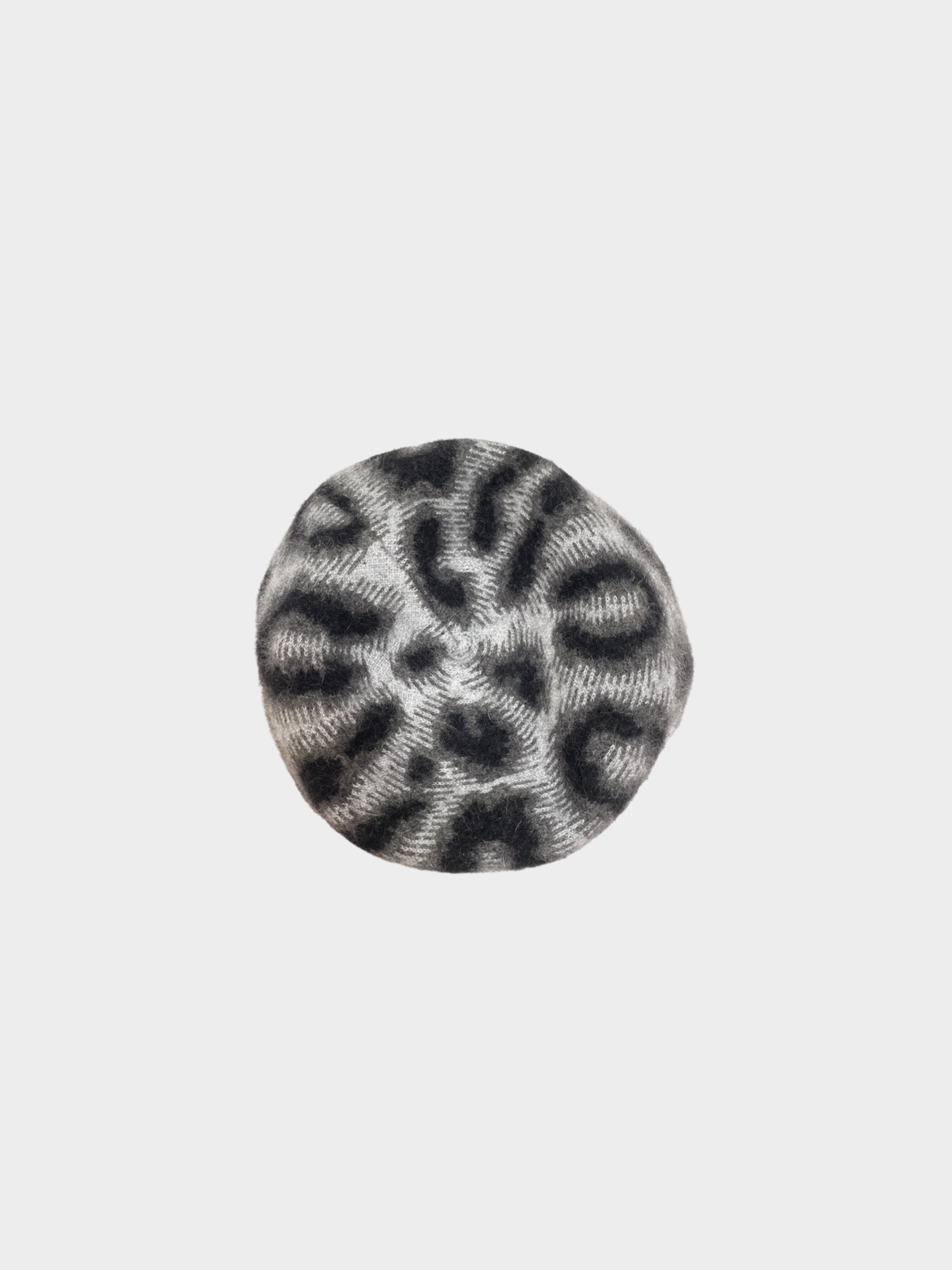 Vivienne Westwood 2000s Angora Cheetah Print Beret