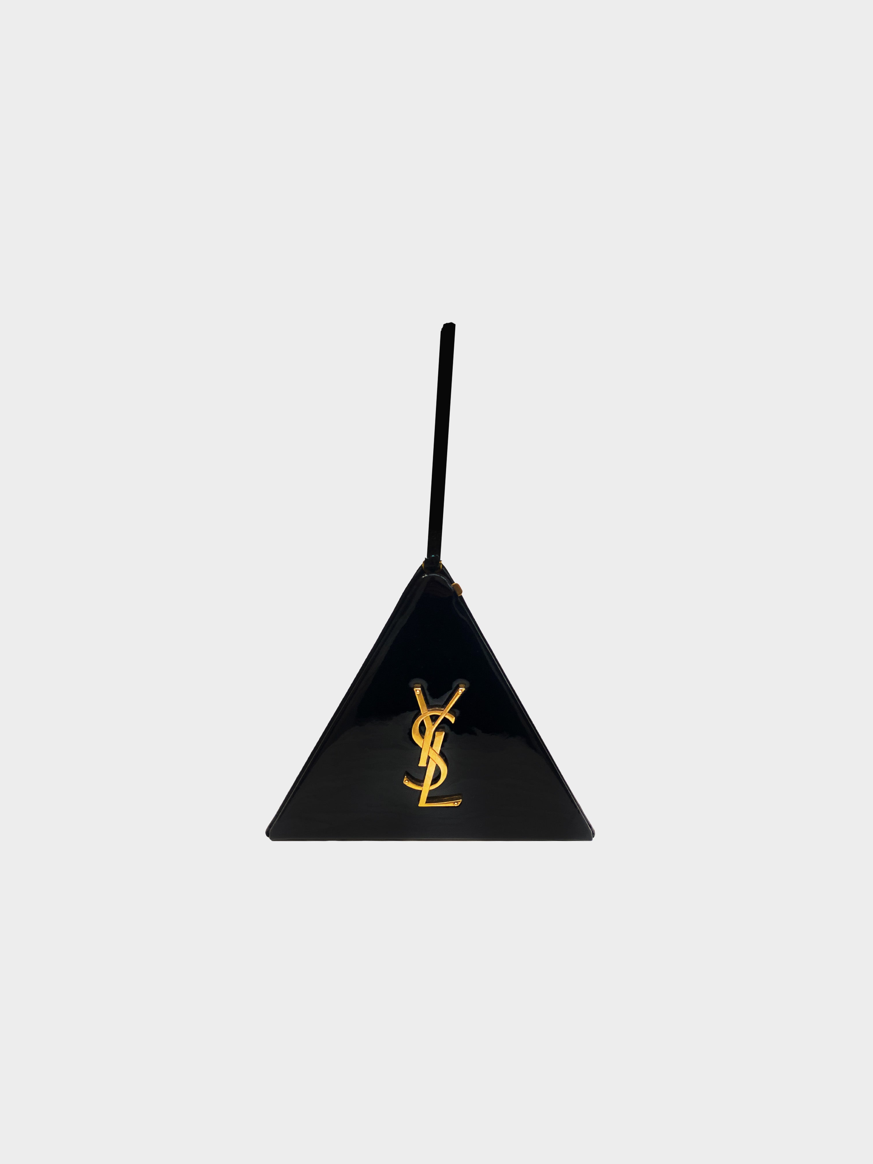 Saint Laurent Fall 2018 Patent Leather Pyramid Bag