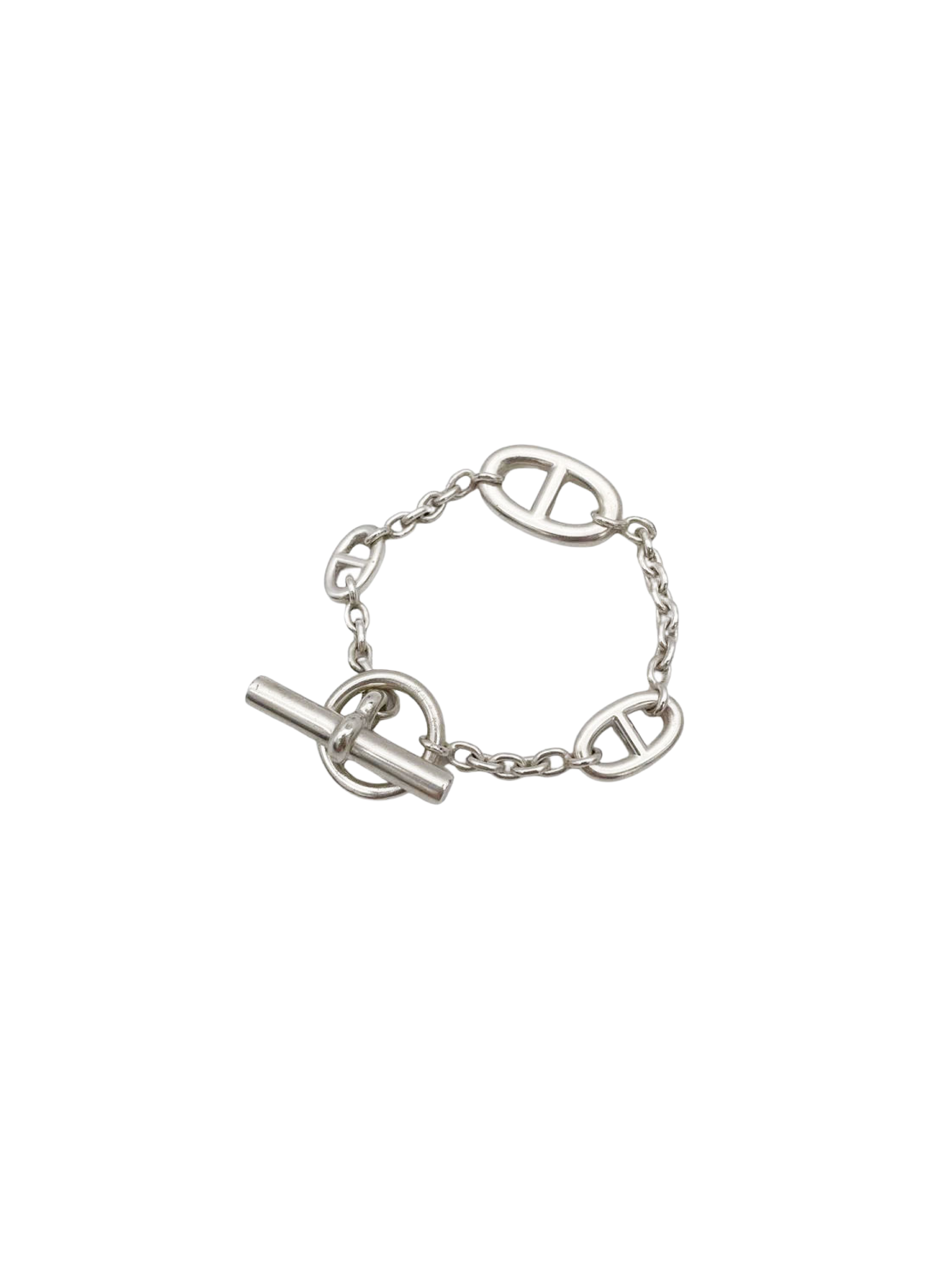 Hermes 2010s Farandole Shane Dancle Silver Bracelet