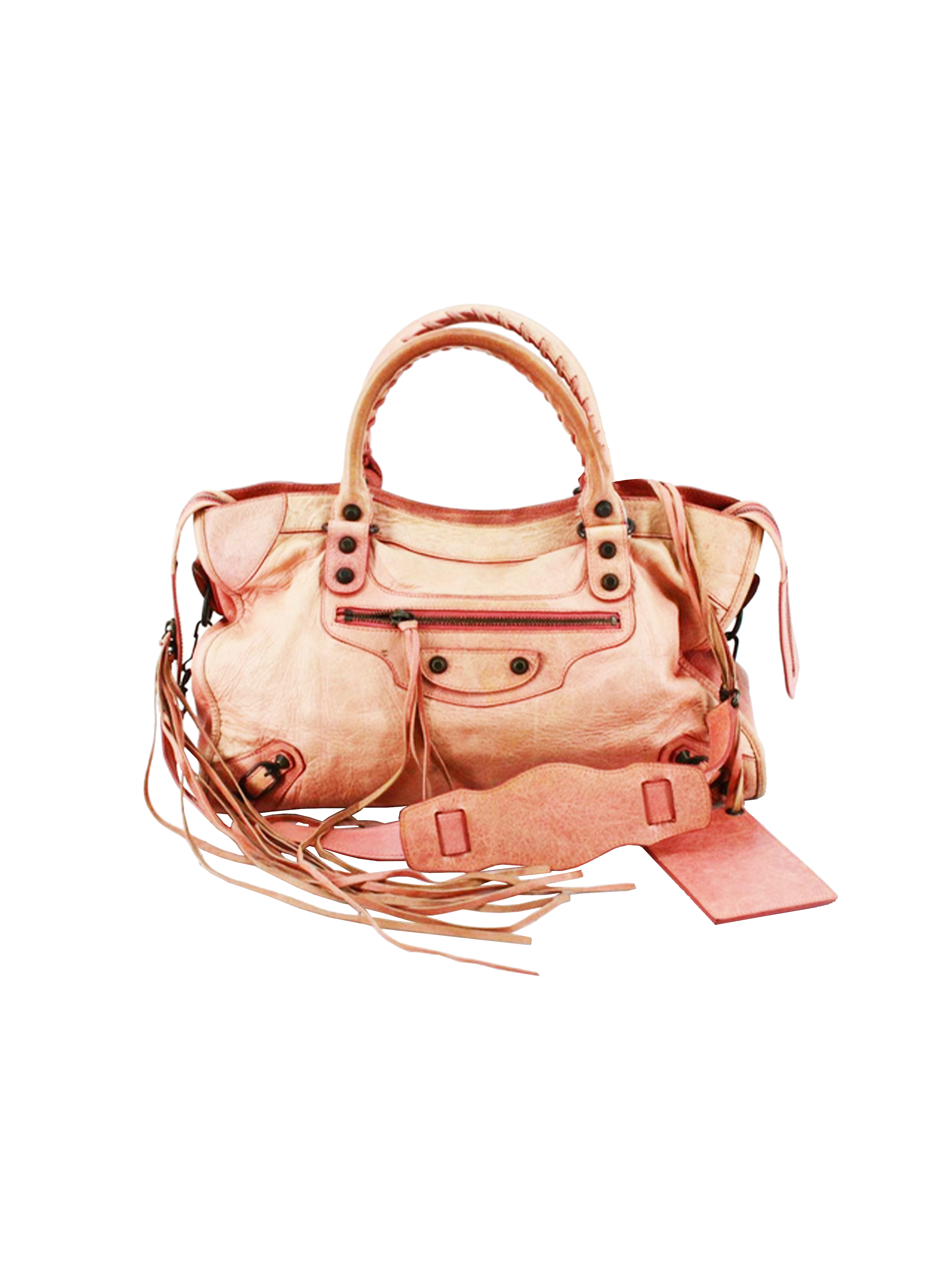 Balenciaga 2000s Dusty Rose City Handbag