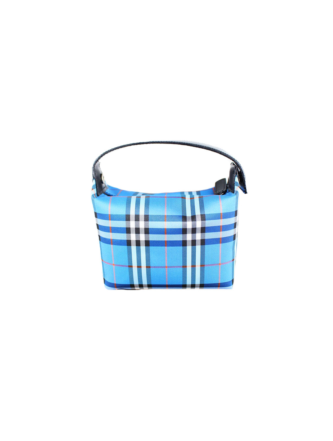 Burberry 2000s Blue Check Mini Nylon Bag