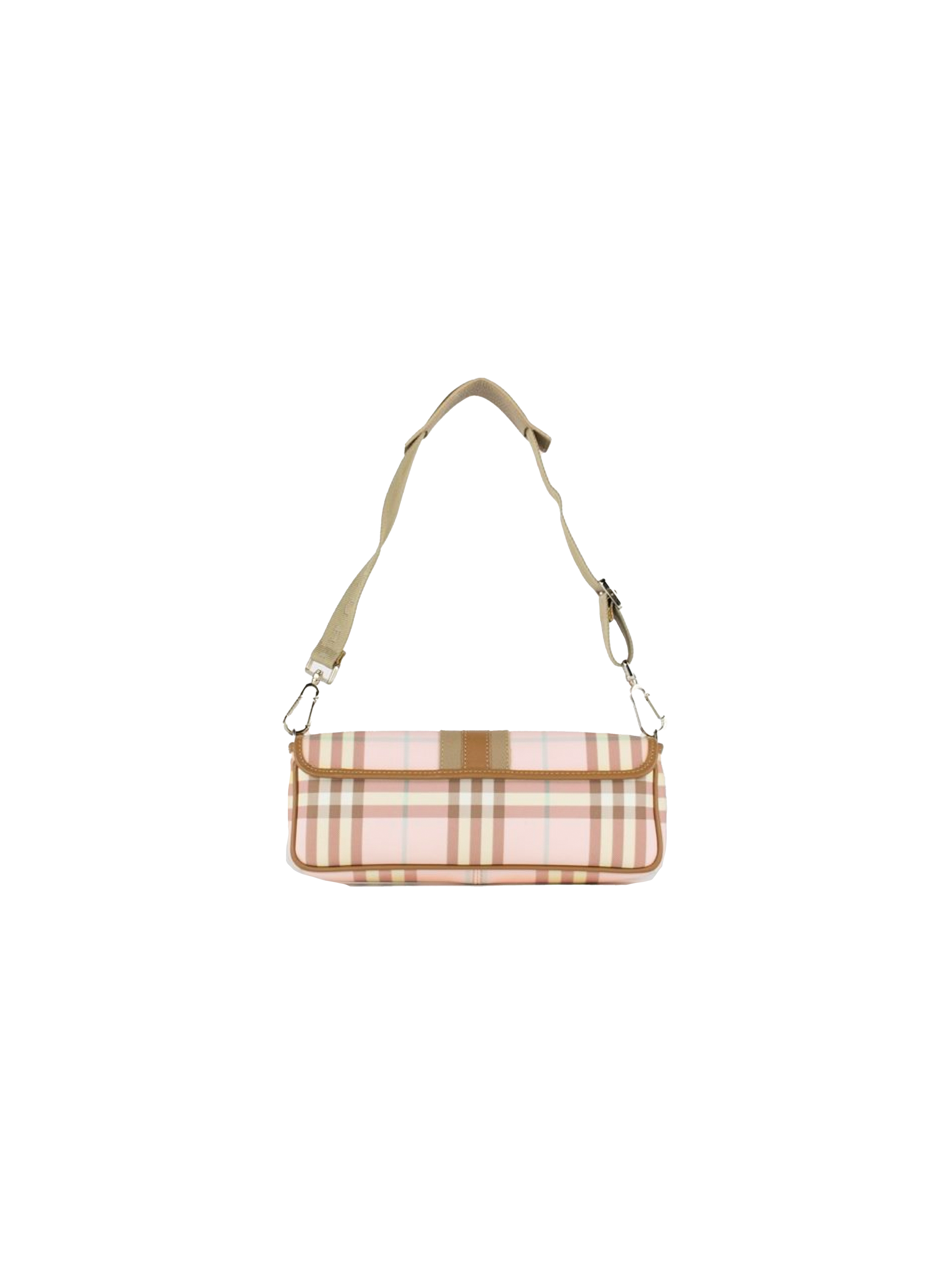 burberry london pink plaid purse