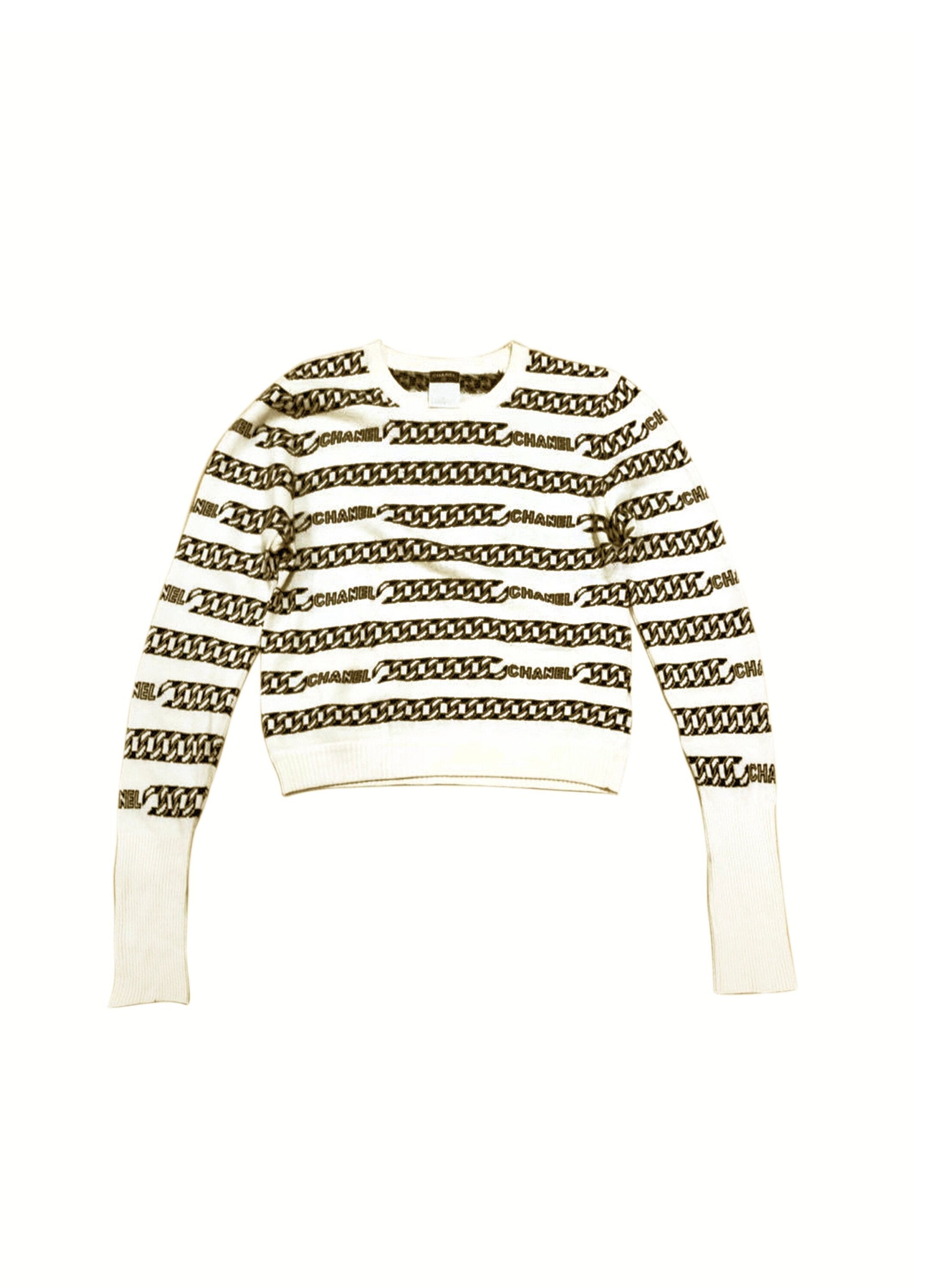 cropped chanel sweater