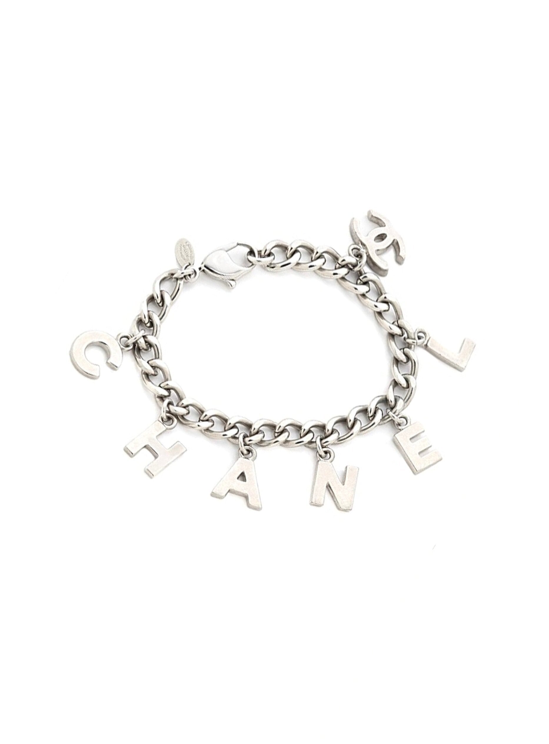 Chanel Cambon CC Logo Charm Bracelet