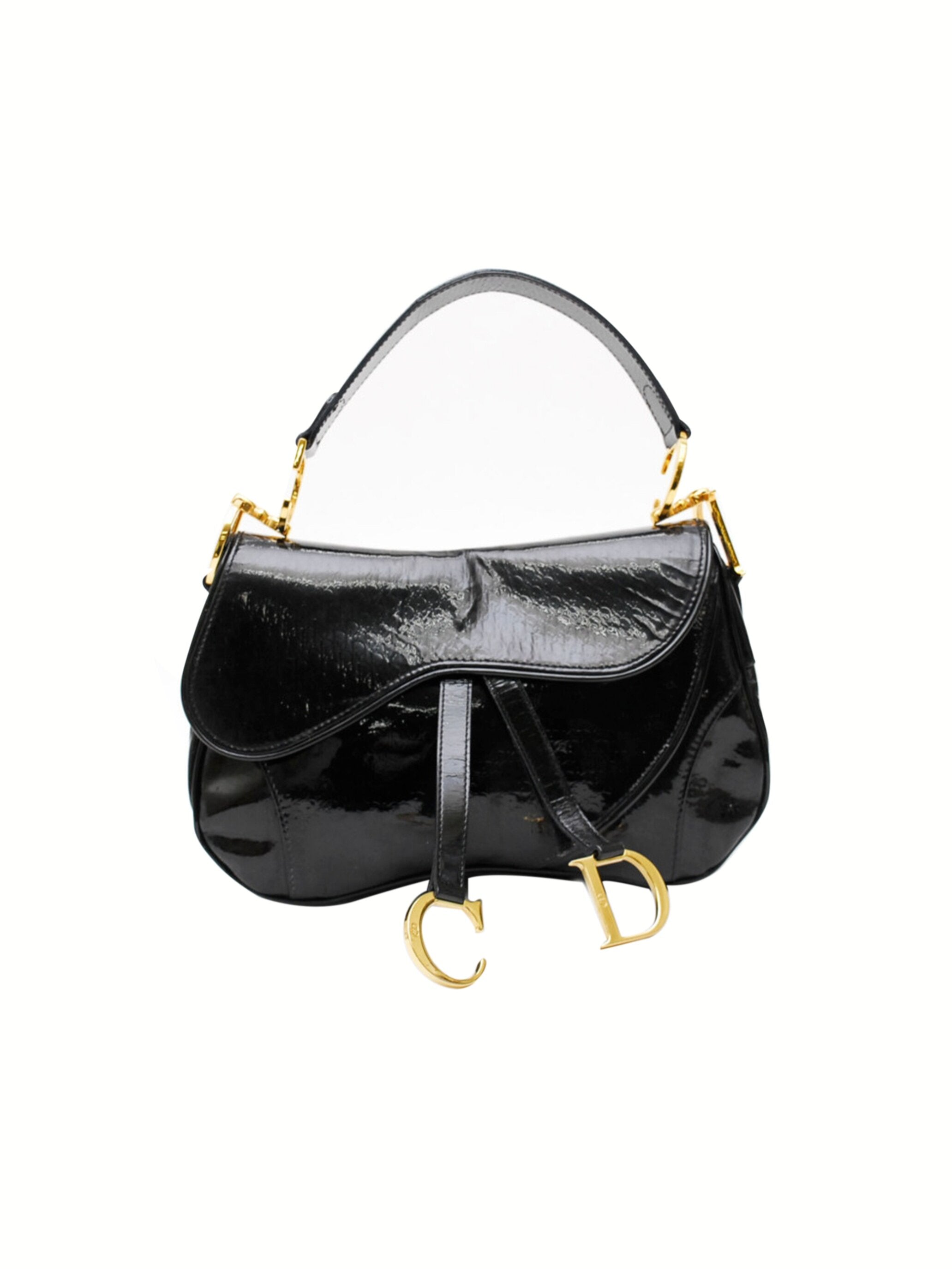 Christian Dior Leather Saddle Bag