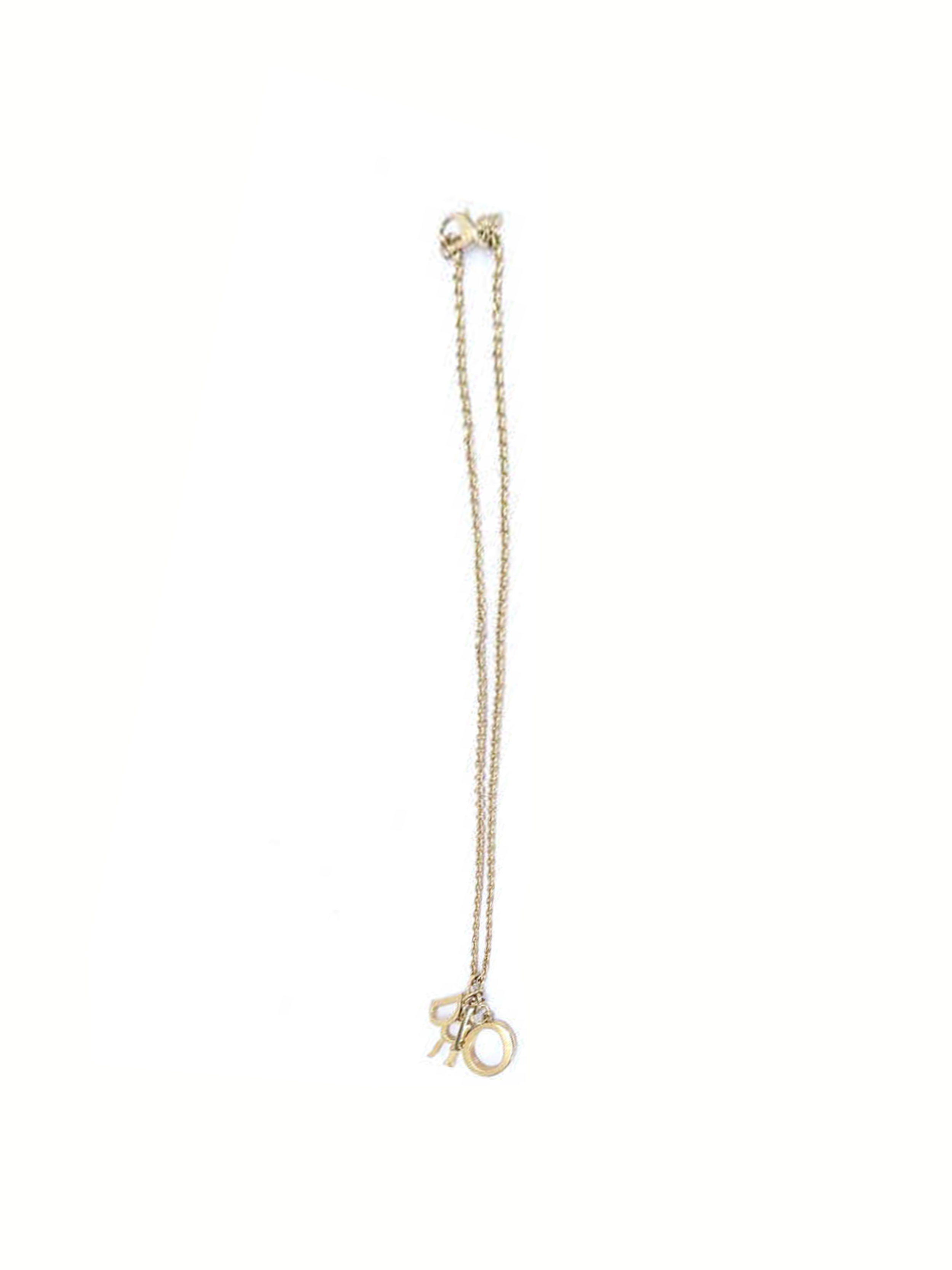 Dior Silver Logo Drop Charm Necklace – Treasures of NYC