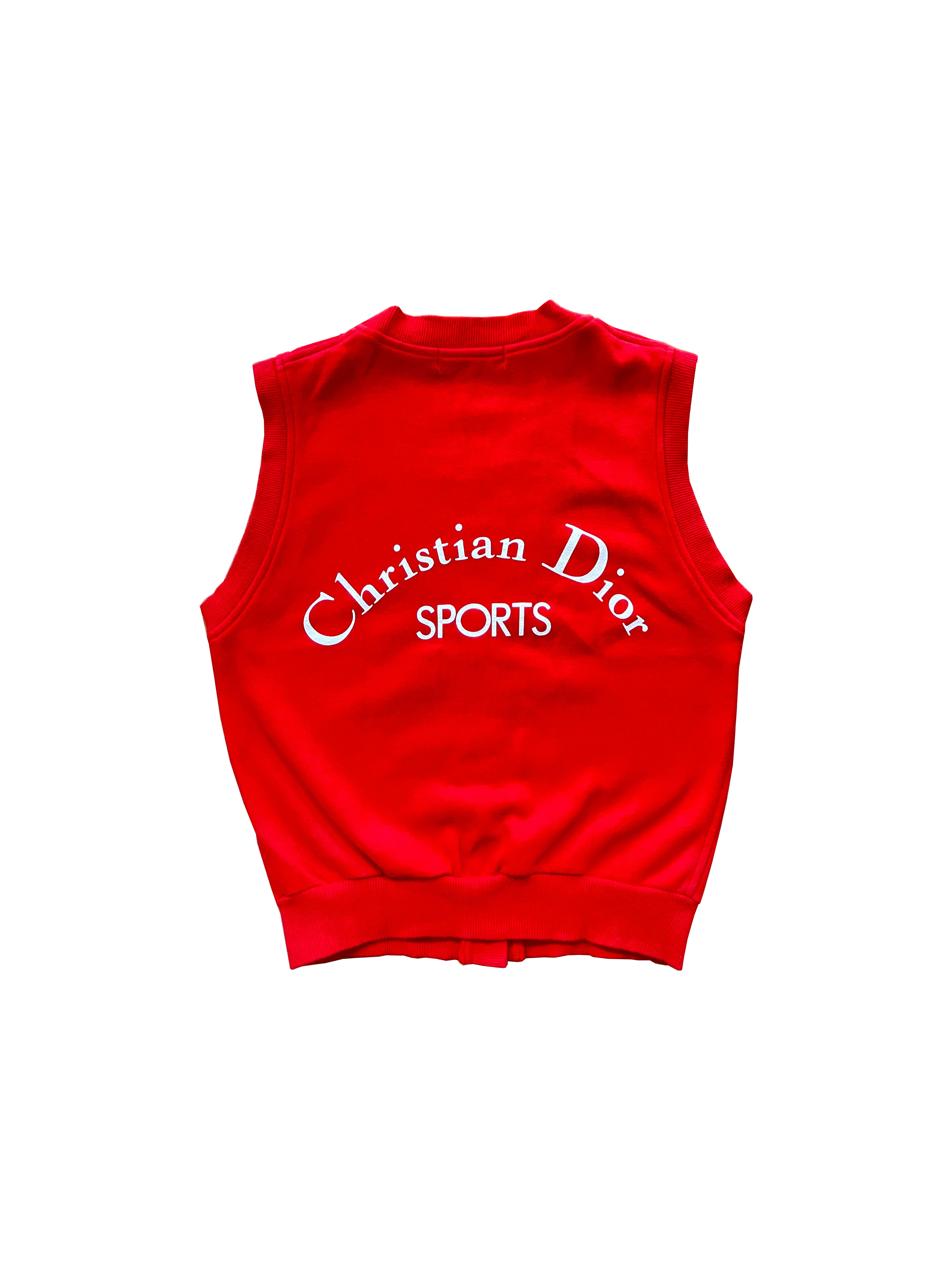 希少 CHRISTIAN DIOR 2001 Zipper Tank Top 【期間限定送料無料