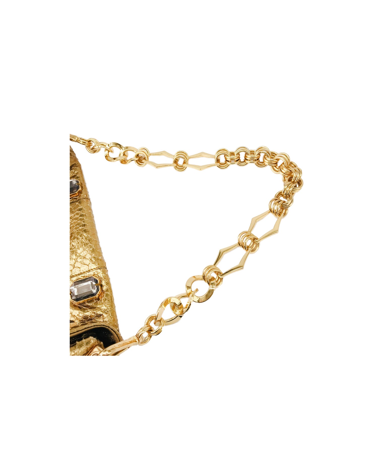 Prada 2000s Gold Rare Bijoux Chain Handbag · INTO