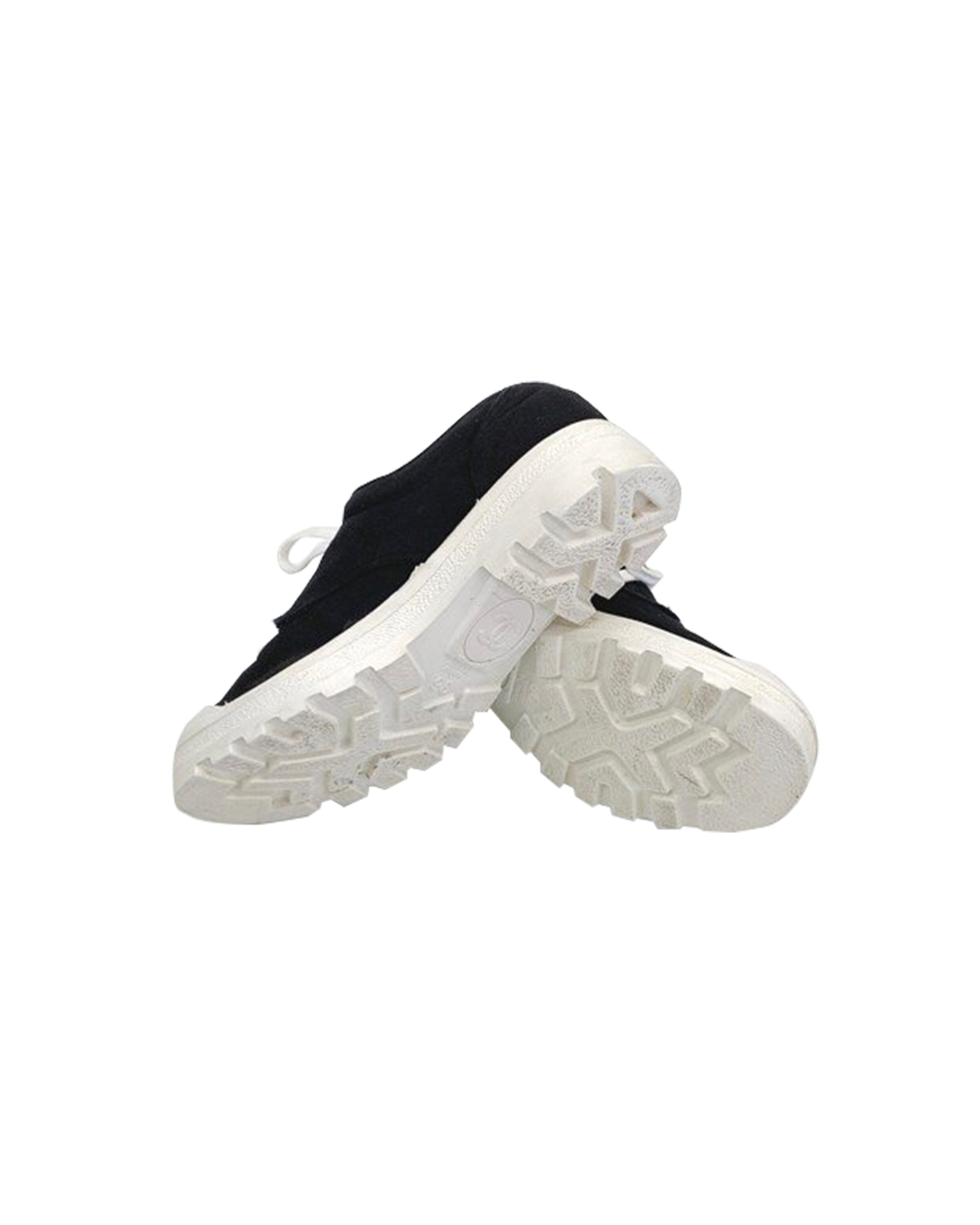 Chanel 2000s Cotton CC Black and White Sneakers