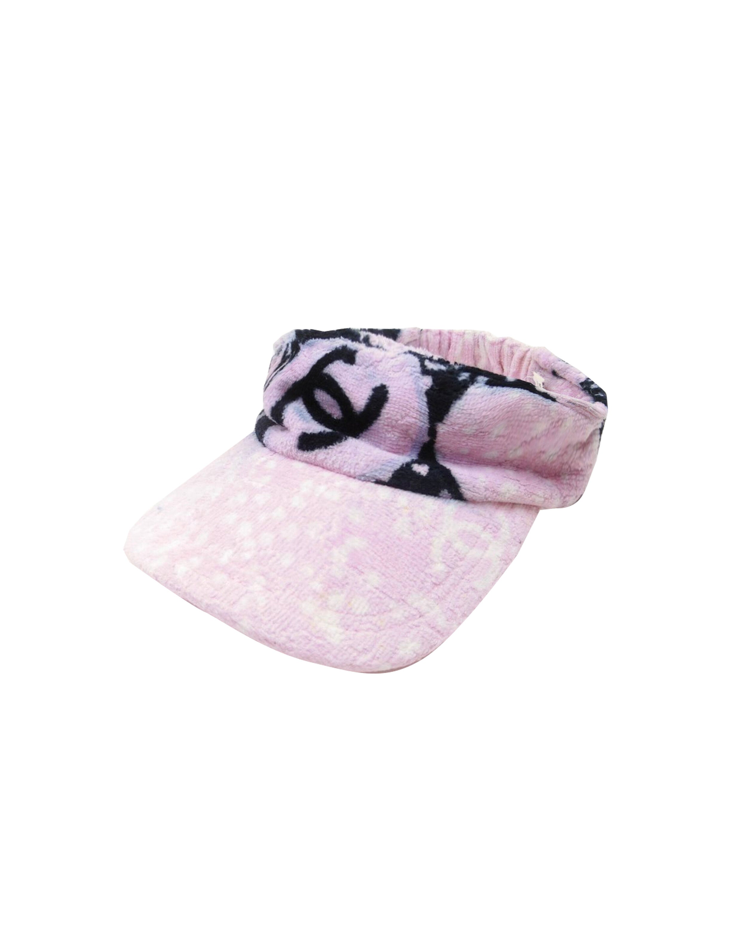 Chanel 2000s Pink Terrycloth Visor