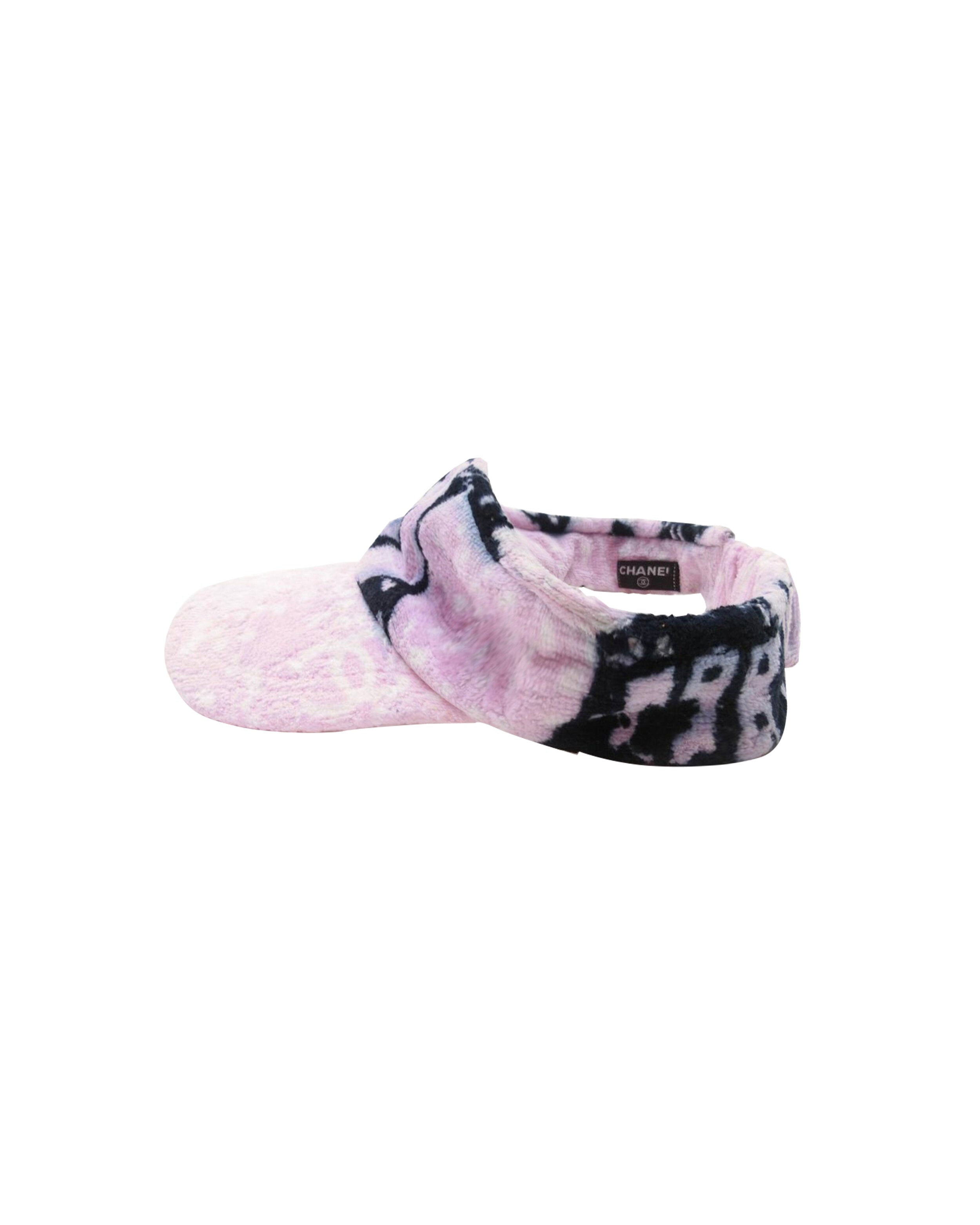 Chanel 2000s Pink Terrycloth Visor