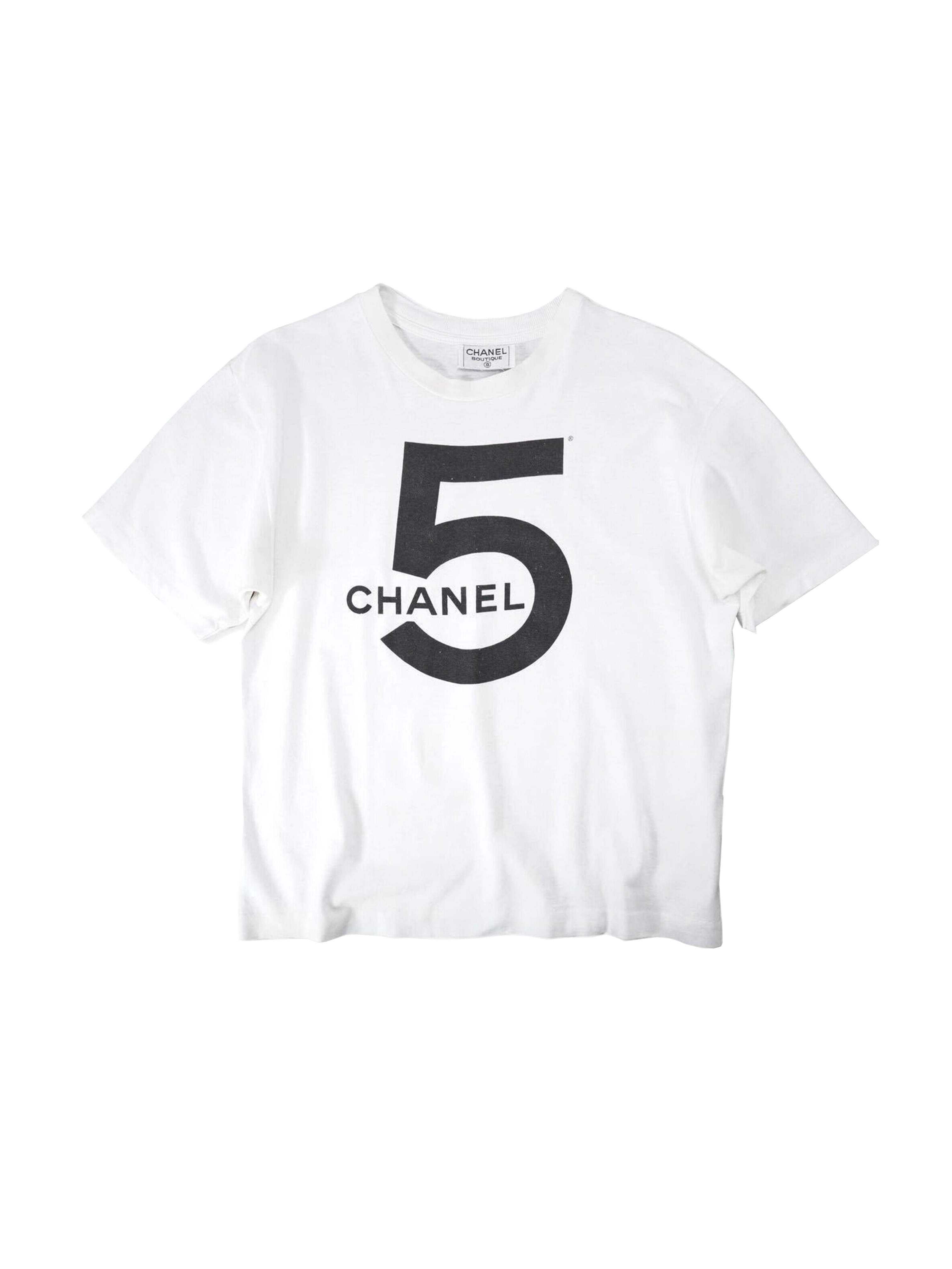 Chanel 1987 No. 5 Runway Rare White Tee