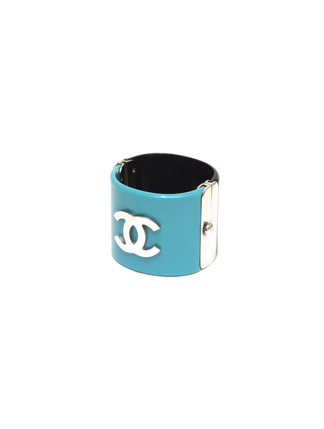 Chanel Teal CC Resin Cuff