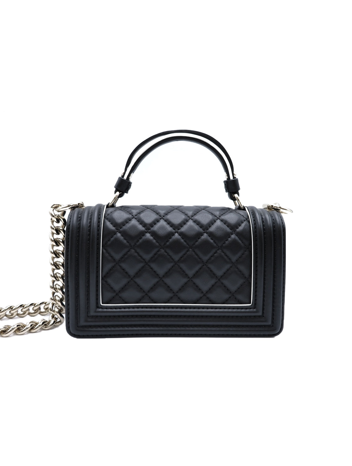 Vintage Chanel Black Horizontal Stitch Flap Bag – Treasures of NYC