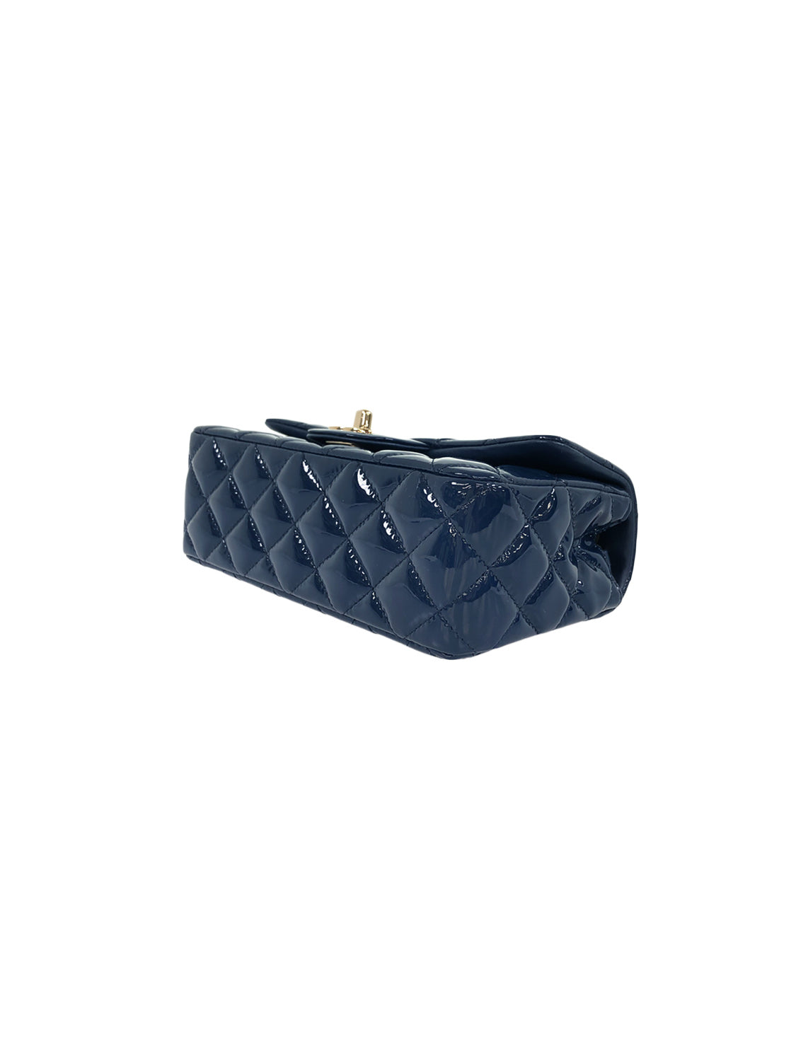 Chanel 2008 FW Rare Patent Navy Flap Bag · INTO