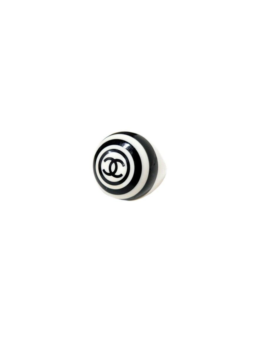Chanel 2000s Optical Acrylic Ring
