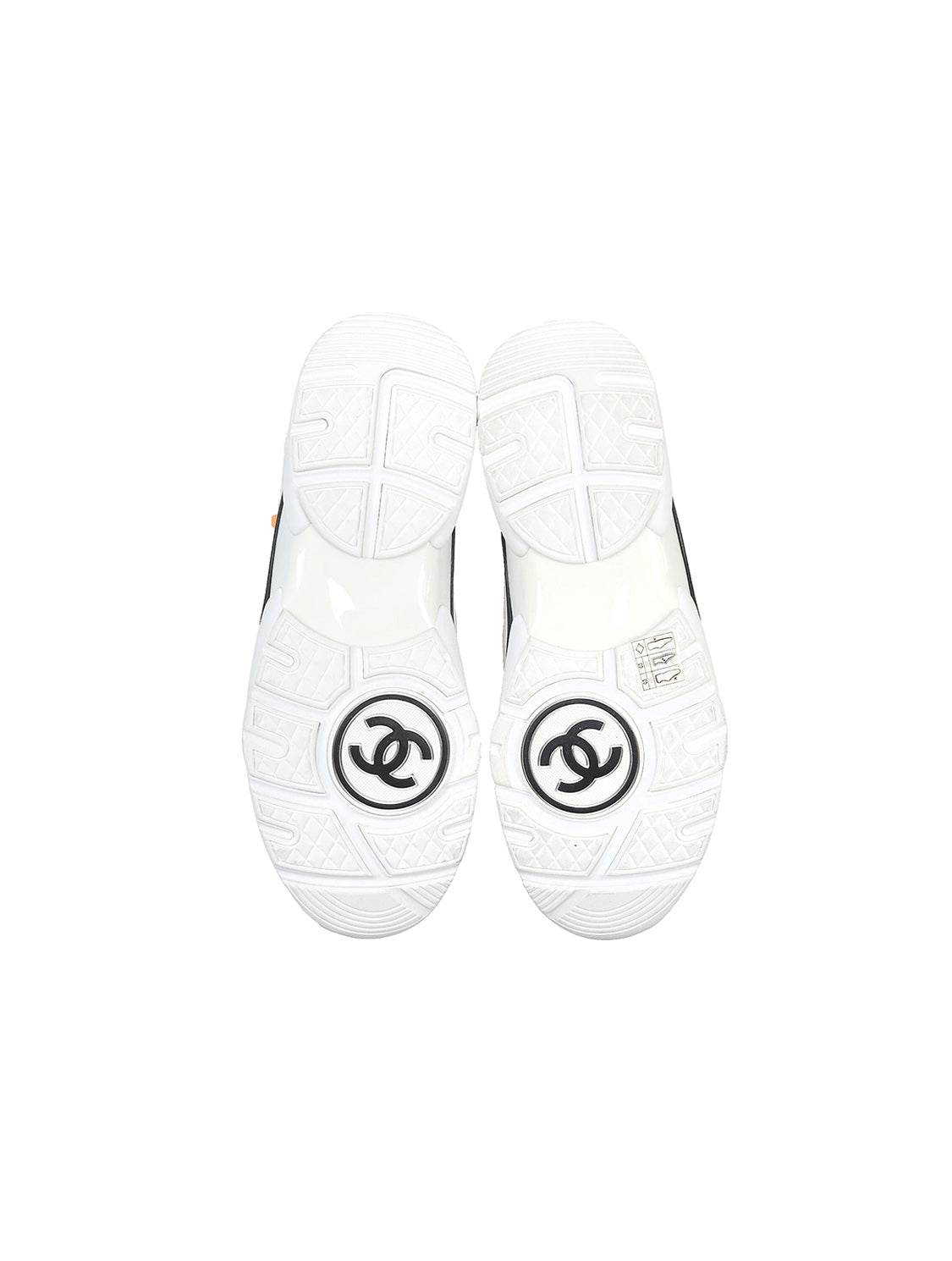 Chanel Vintage Logo Canvas White Sneakers 2018