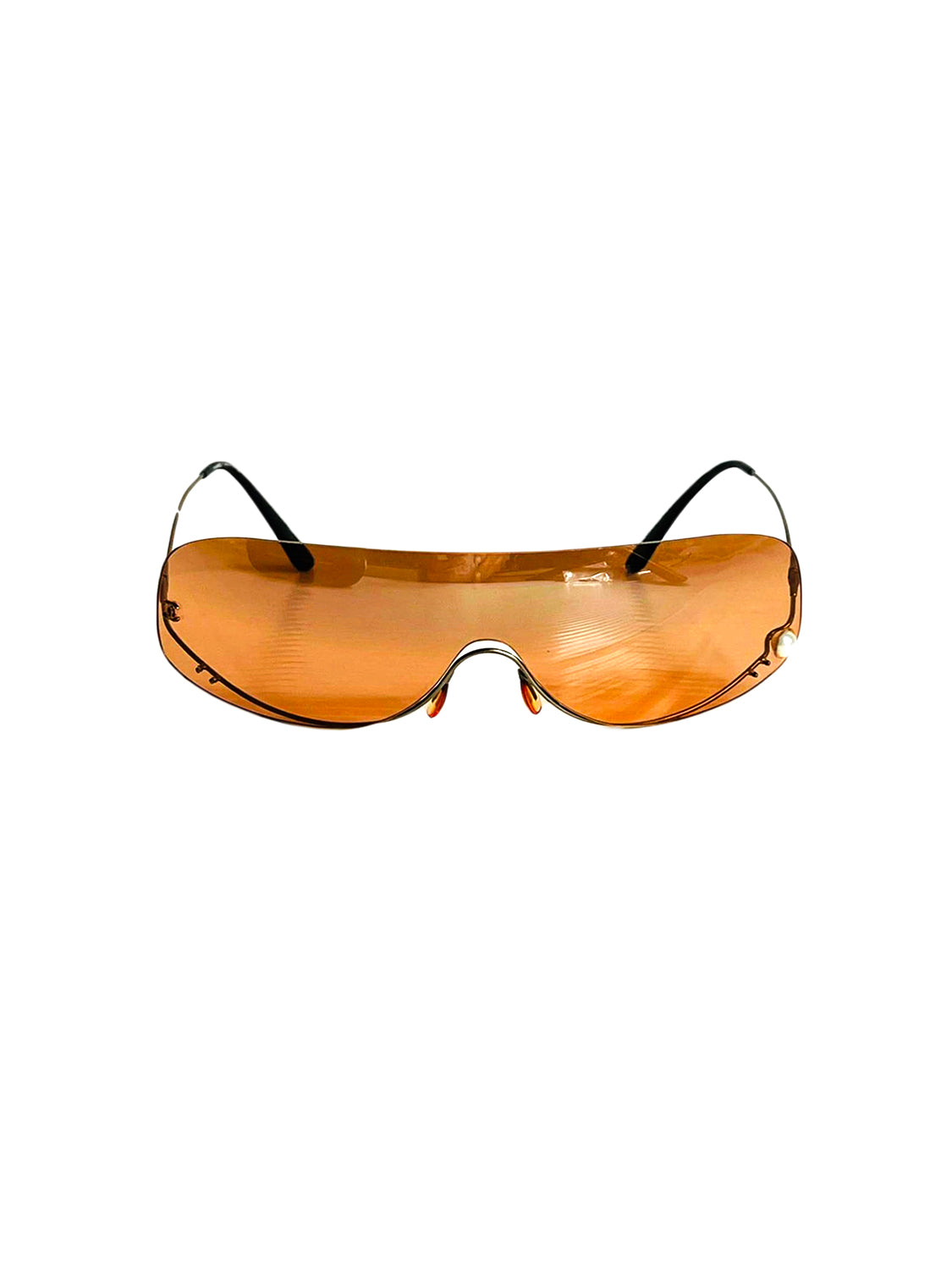 Chanel Sport White Visor Sunglasses · INTO