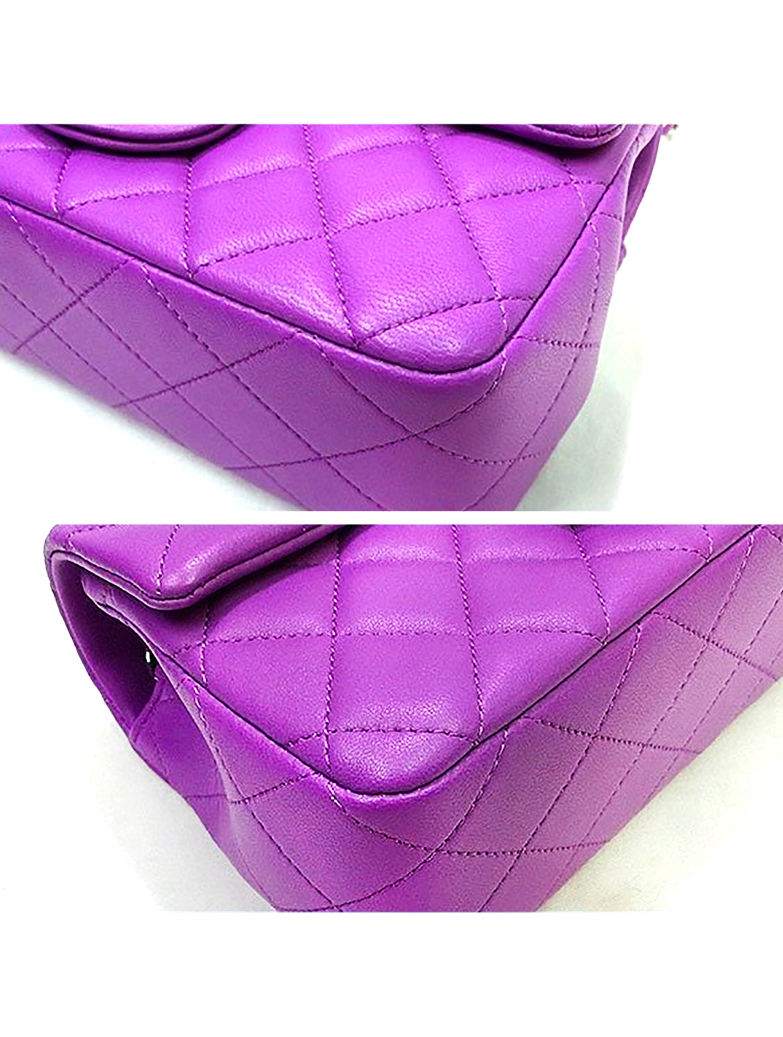 Chanel 2019 Purple Lamb Leather Flap · INTO