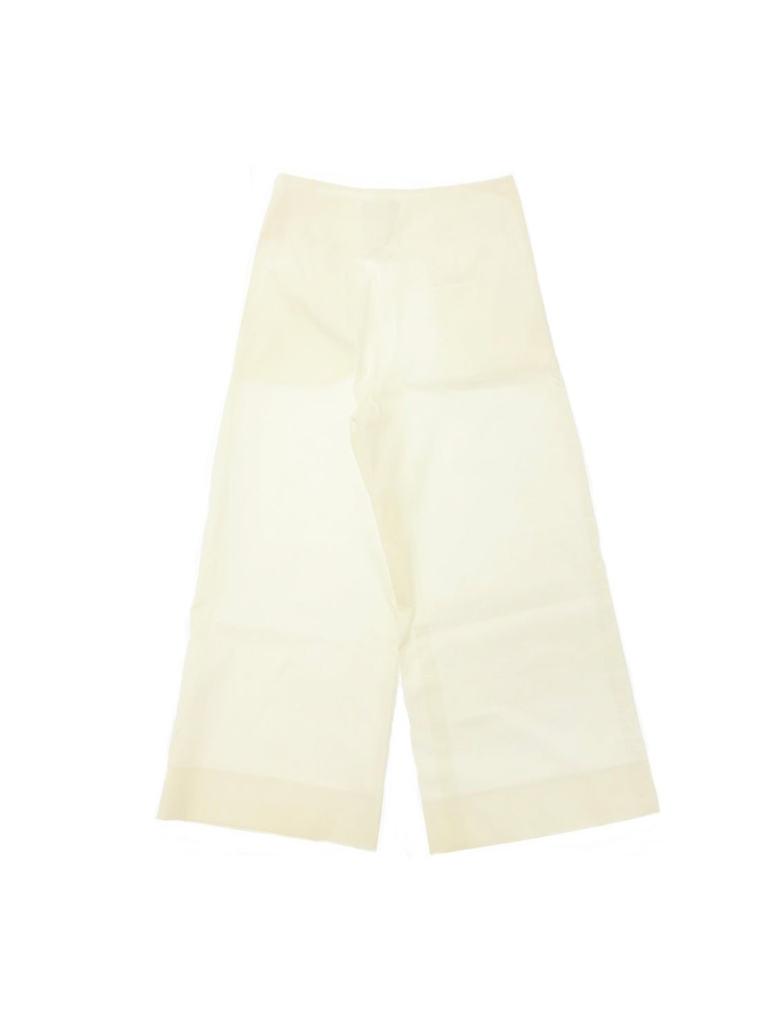 Chanel Pants In White With Organza on Top Size 40 Rare to Find