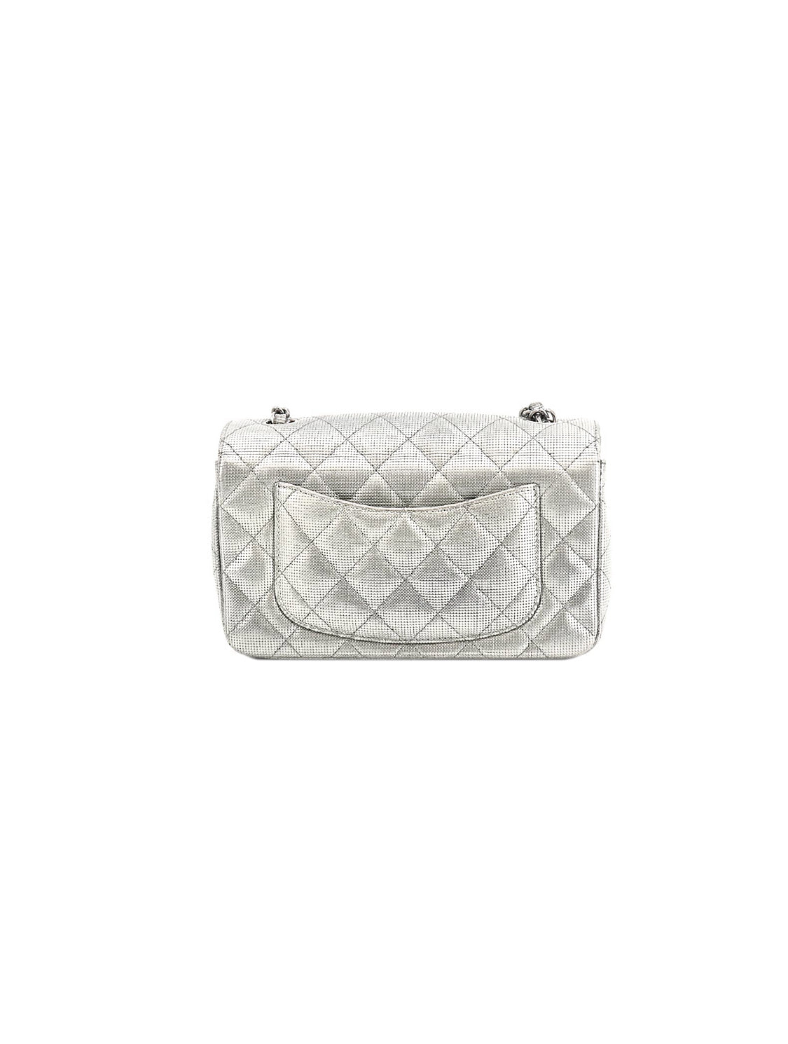 Chanel F/W 2015-2016 Silver Small Matresse Flap Bag