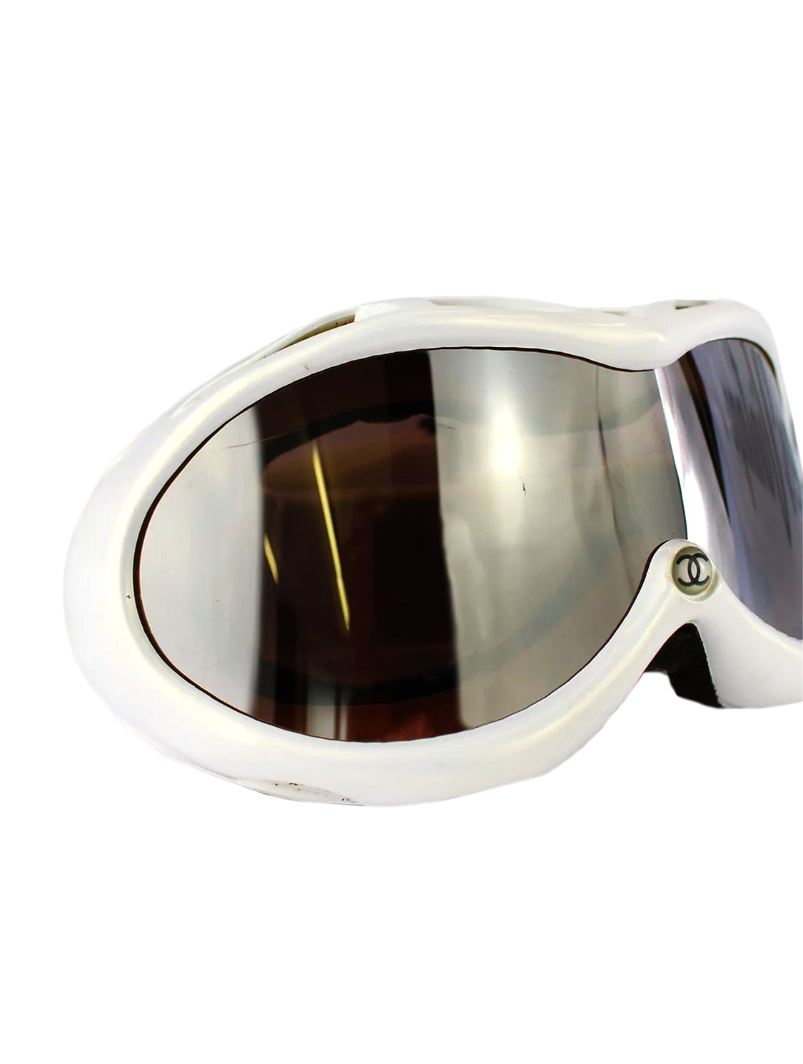 Chanel 2000s Rare White Ski Goggles · INTO