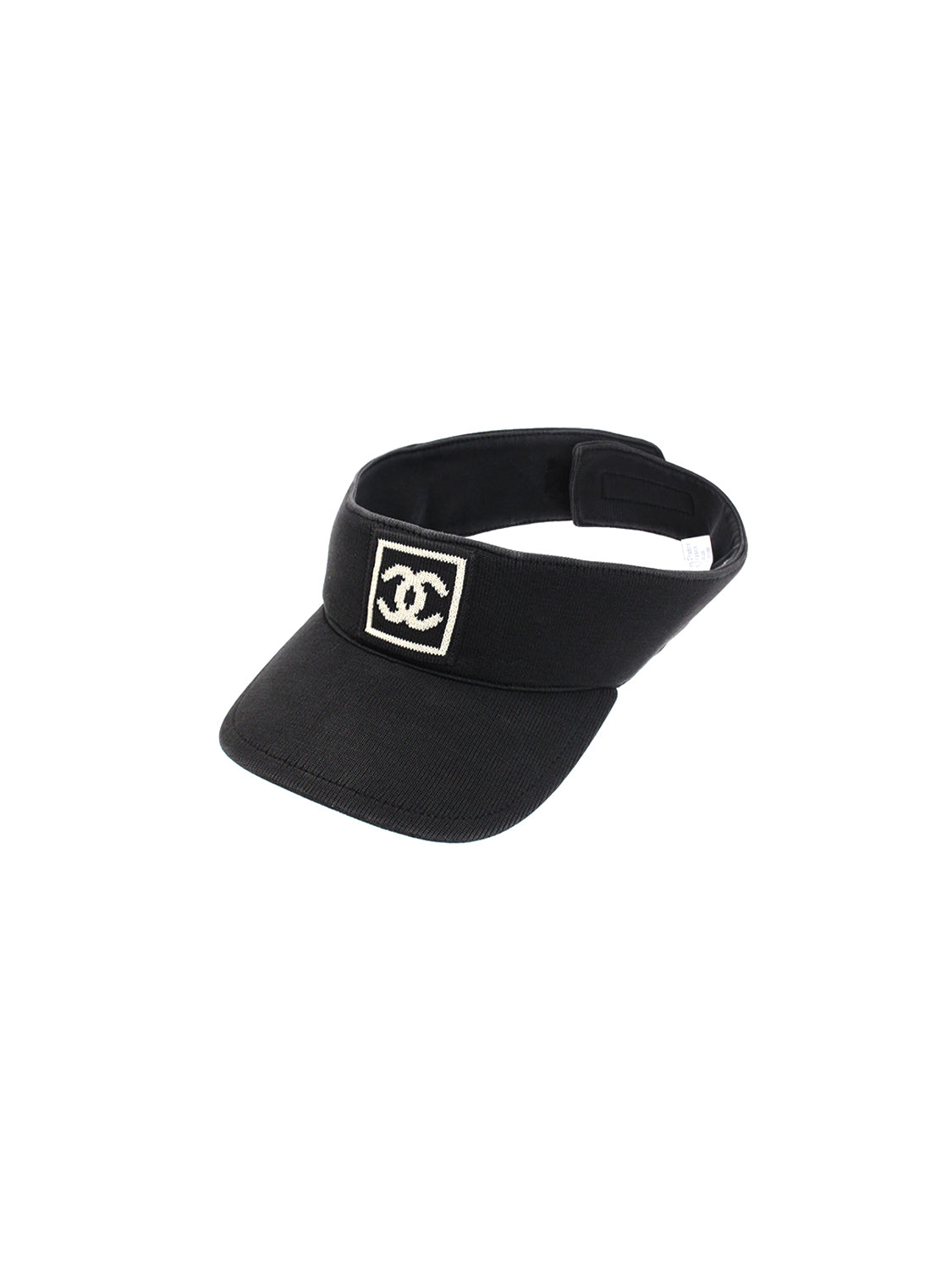 Chanel Sports Black Logo Visor