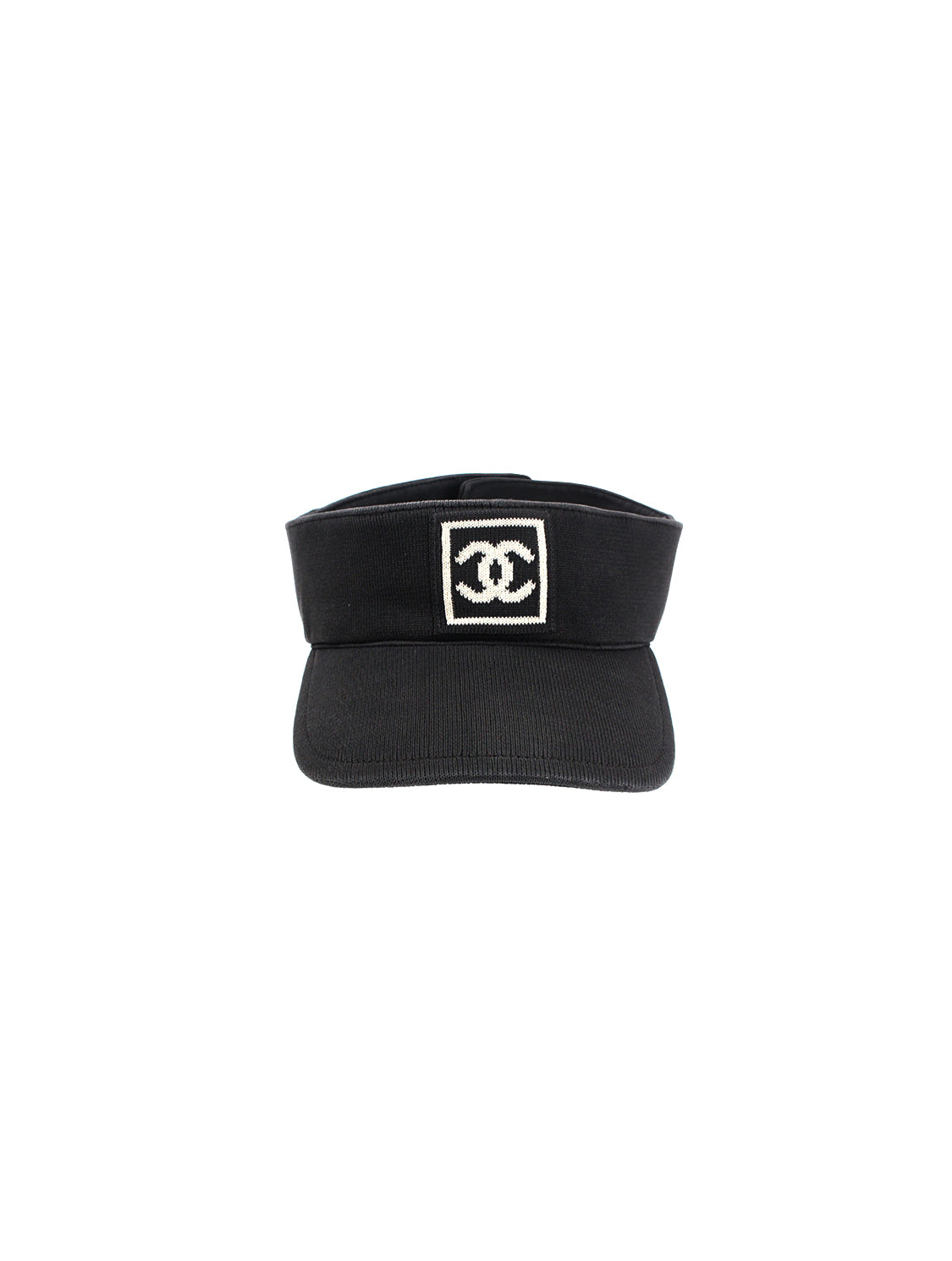 Chanel Sports Black Logo Visor