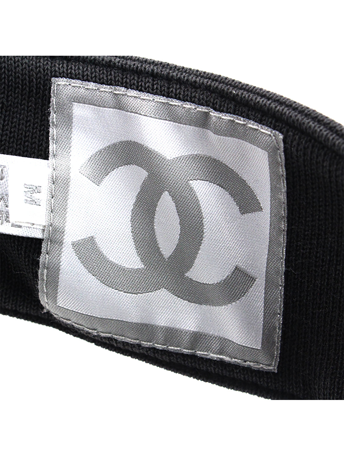 Chanel Sports Black Logo Visor