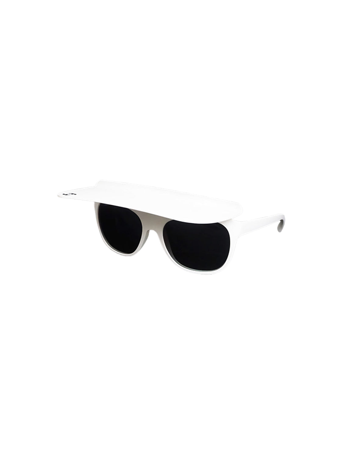 Chanel White Rectangular Silver Sunglasses · INTO