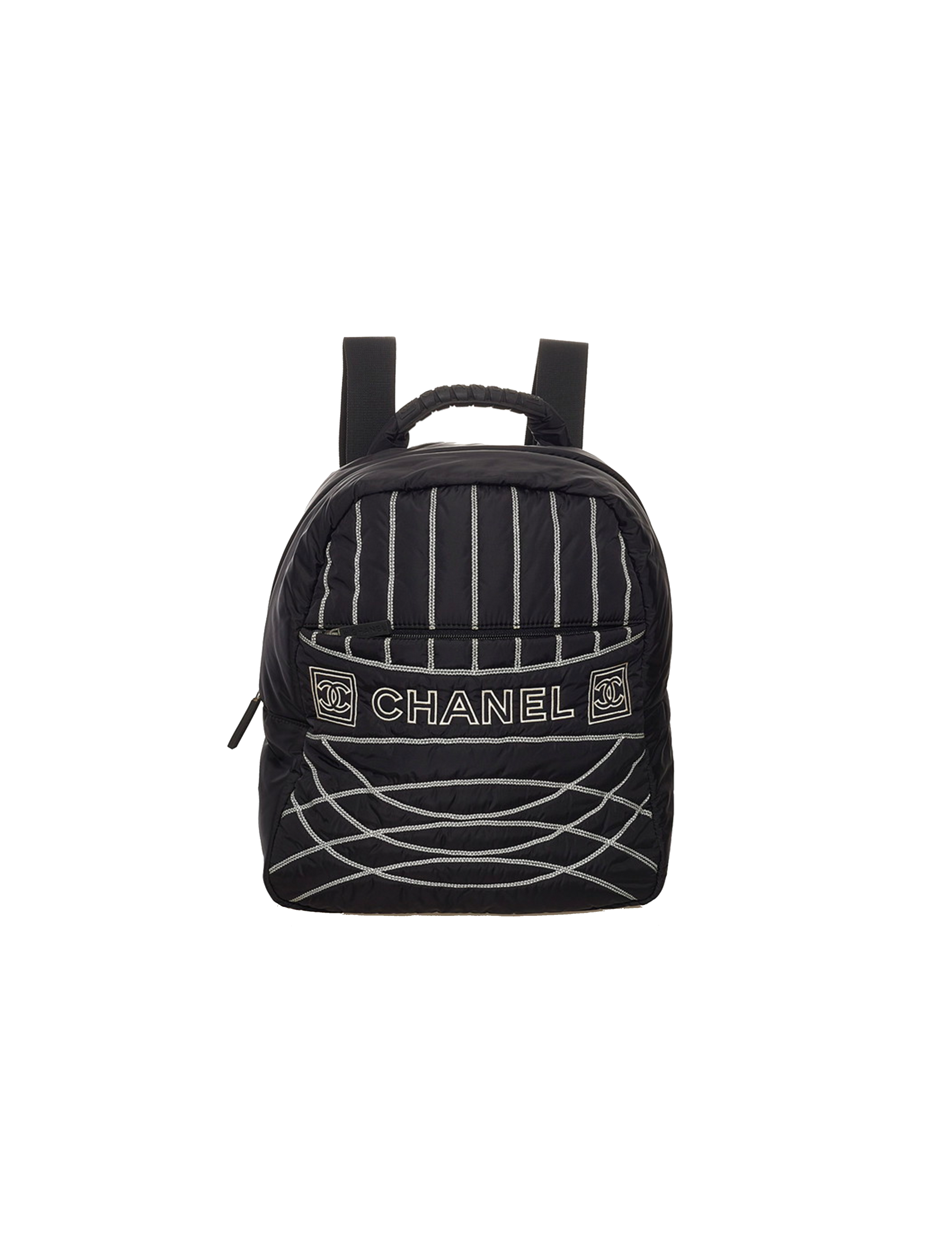 Chanel 2005 Black Sports Rare Stitch Backpack · INTO