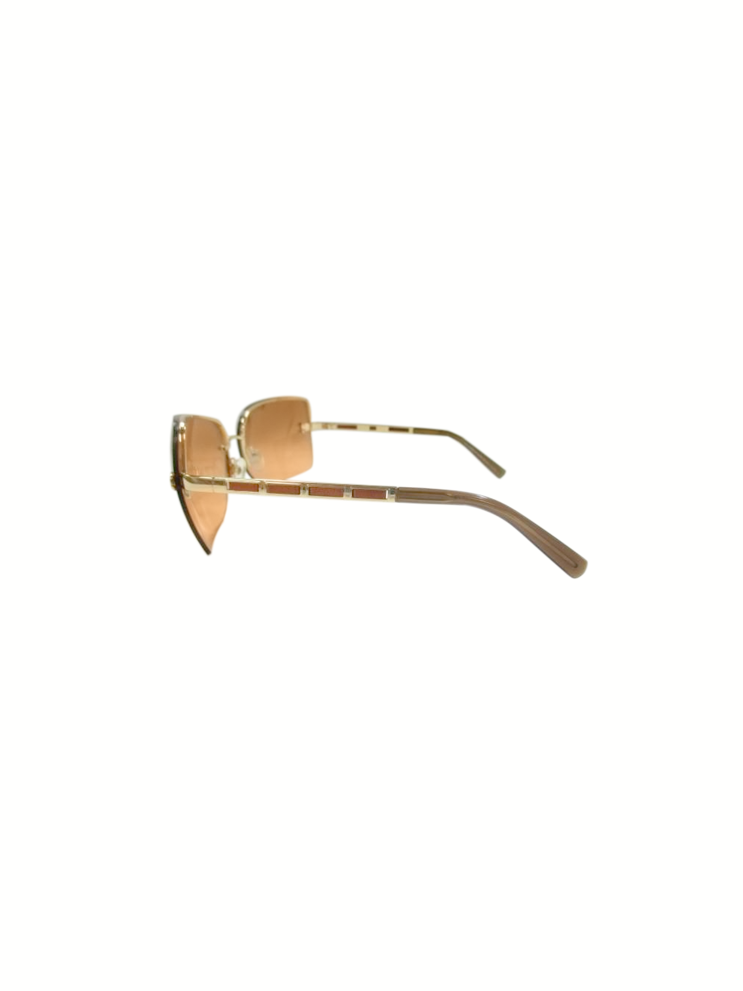 Chanel 2000s Orange Gradient Gold Rare Dangle CC Sunglasses · INTO