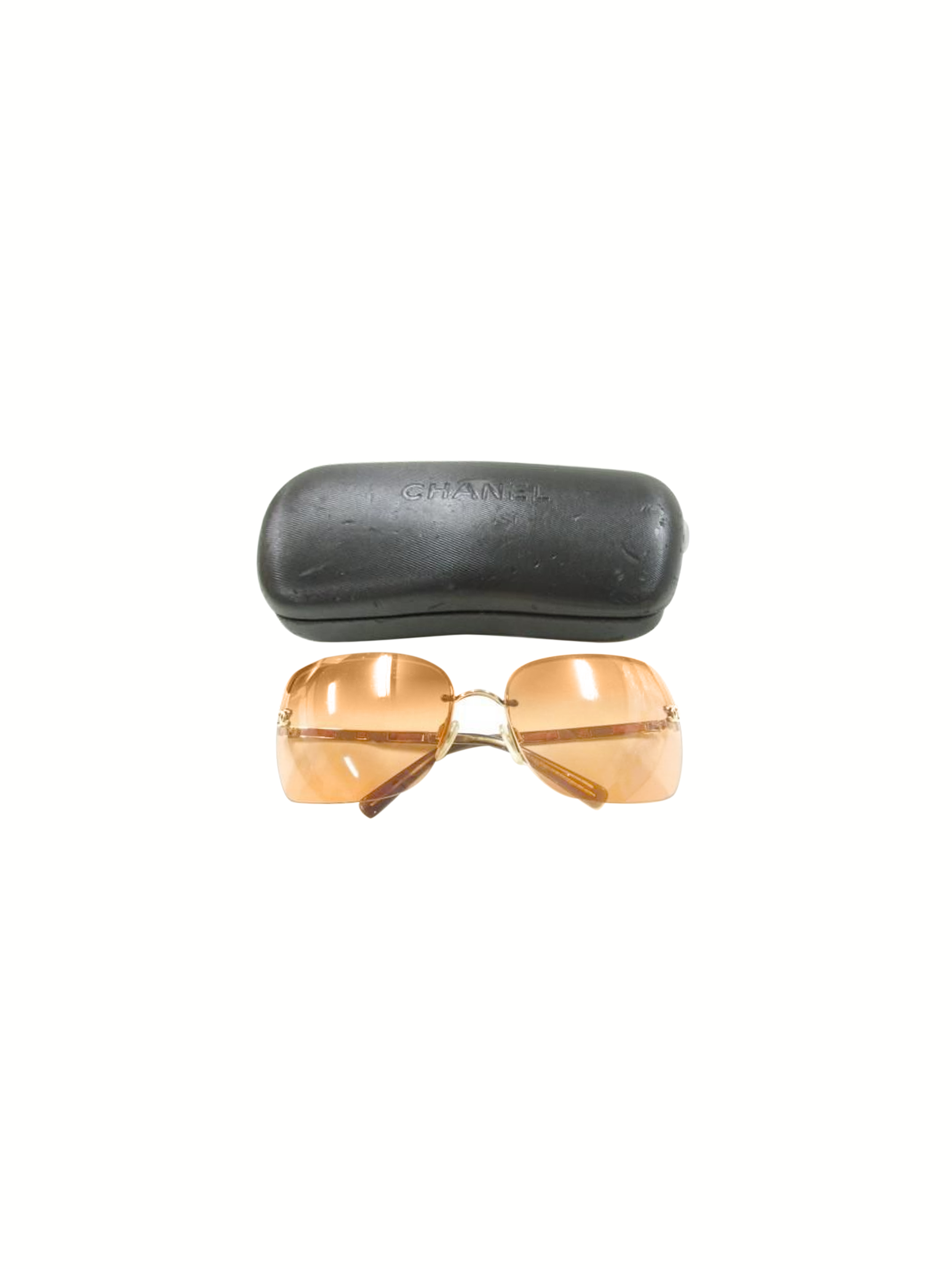 CHANEL Pre-Owned 1990-2000s Logo Detail Oval Sunglasses - Farfetch