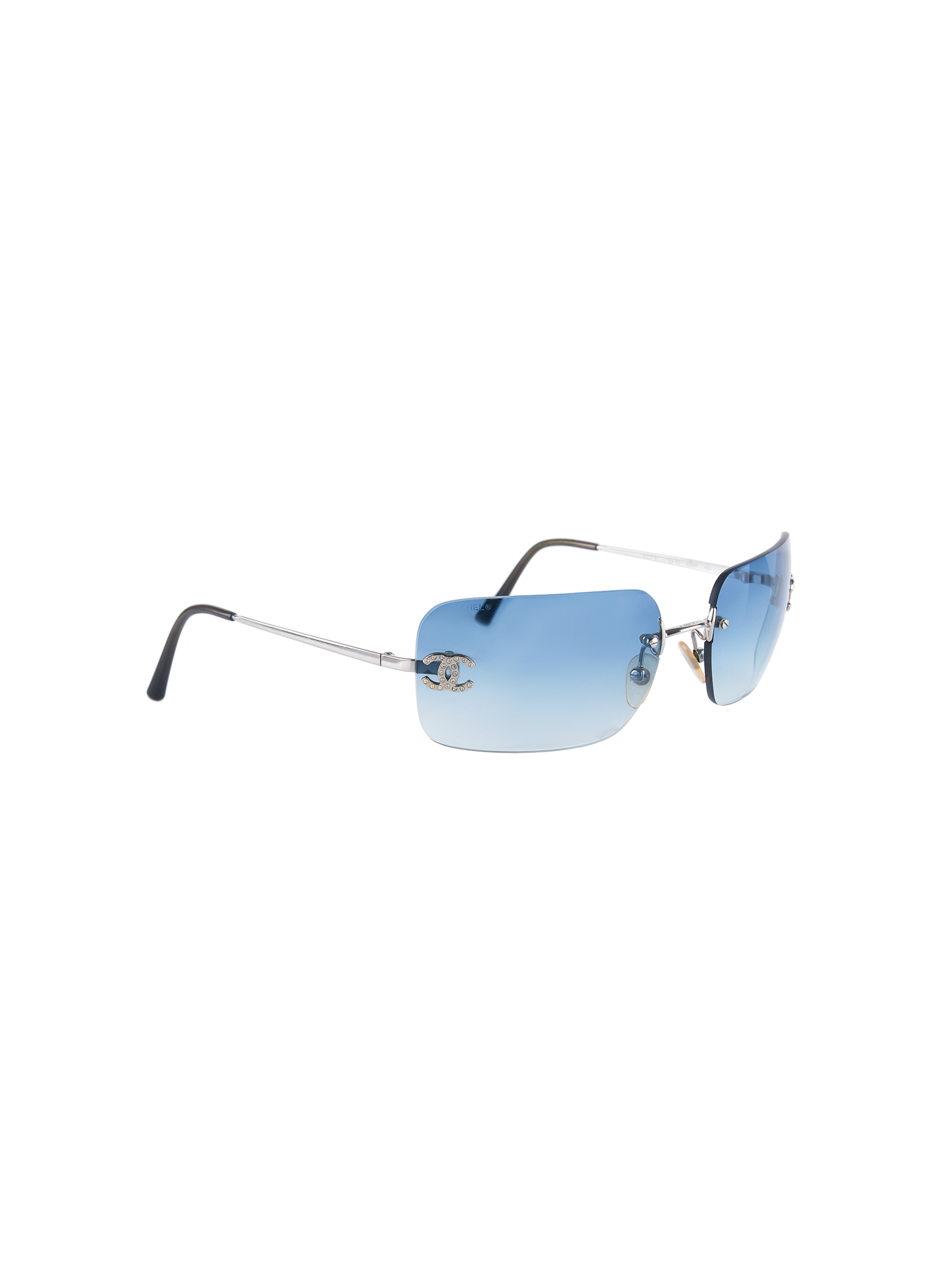 CHANEL CC RIMLESS VINTAGE SUNGLASSES