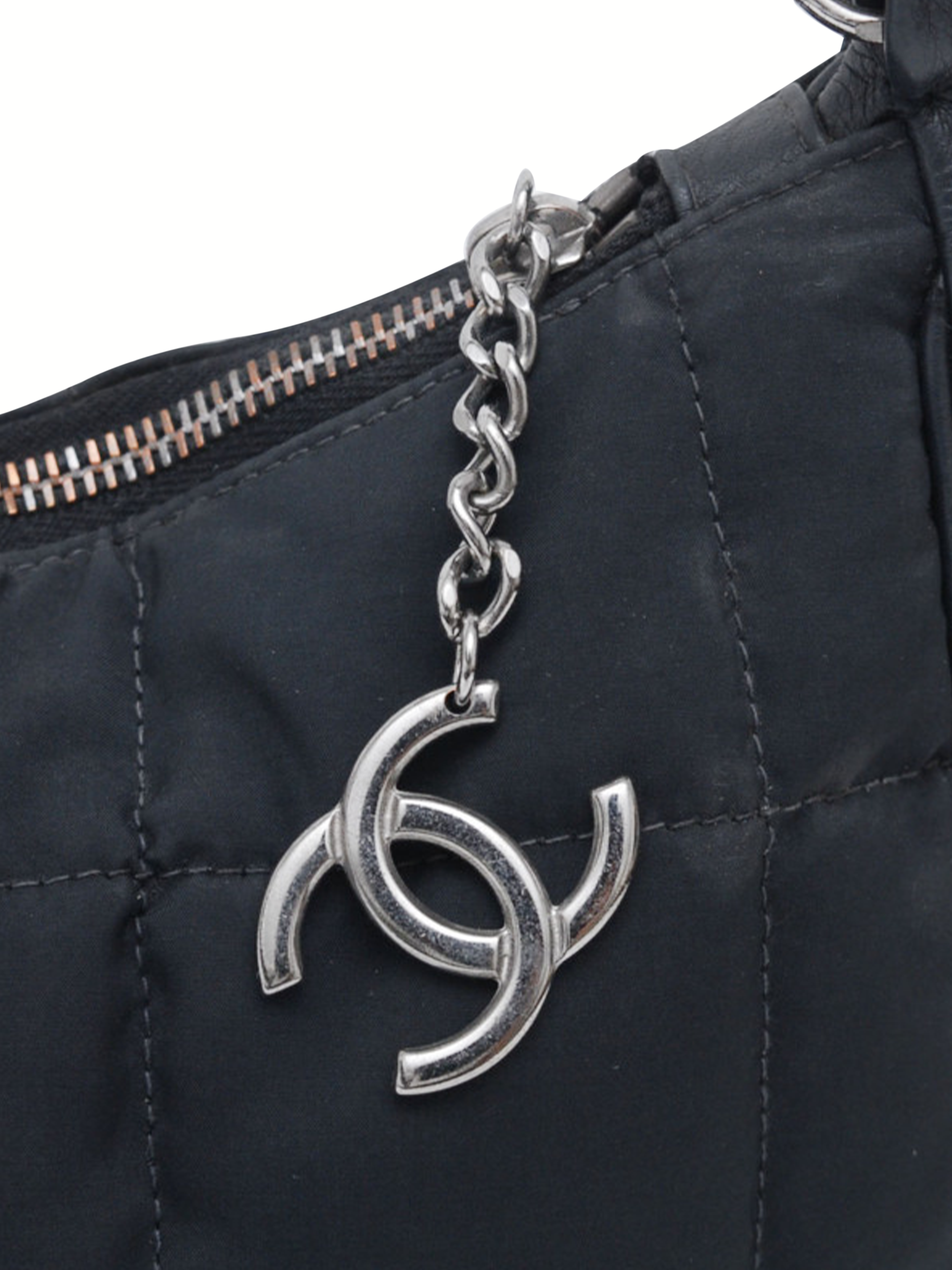 Chanel 2000s Black Sports Nylon Handbag · INTO