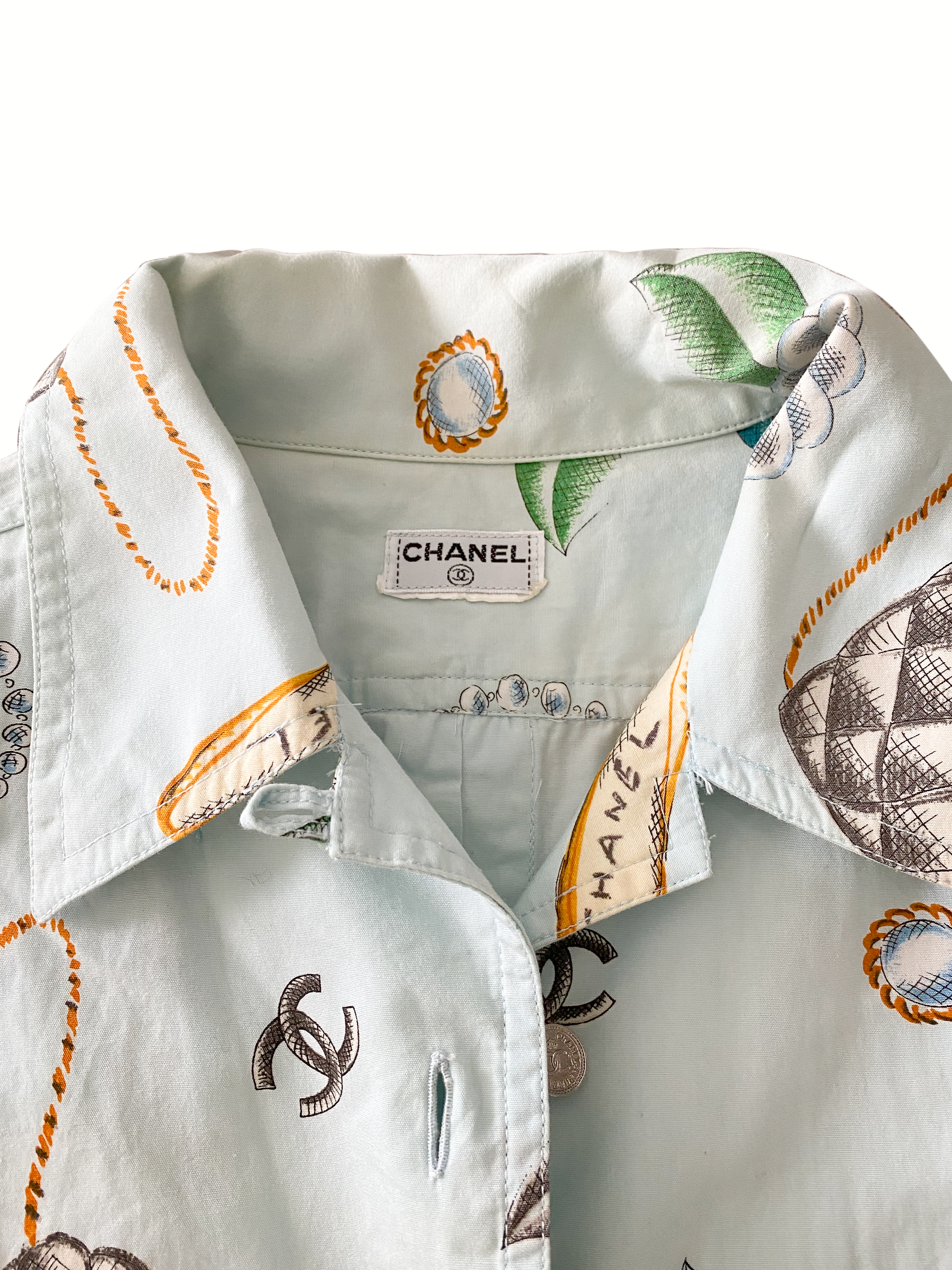 Chanel 1996 S/S Cosmetic Graphic Shirt · INTO